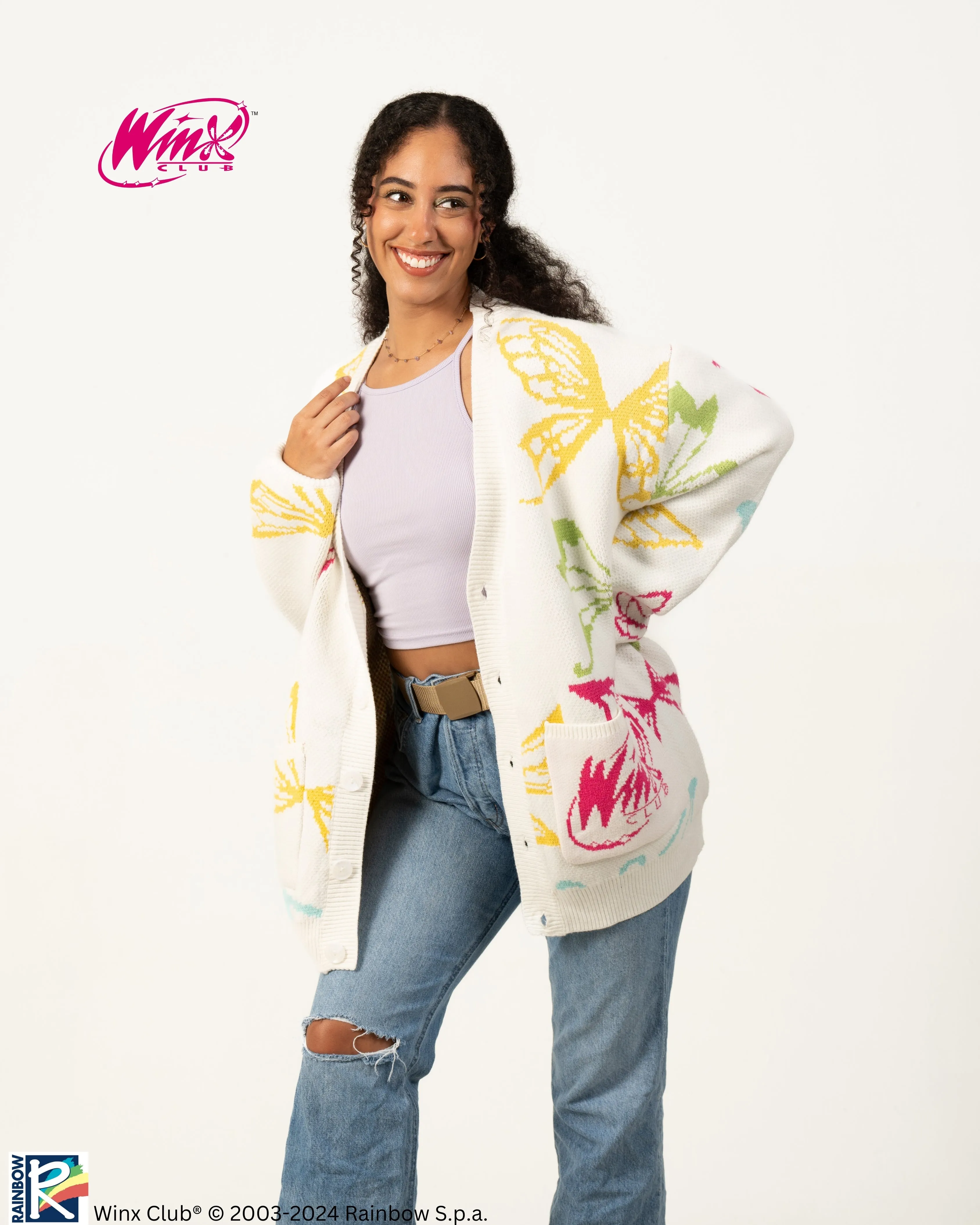 Winx Pattern Cardigan sold by Steady Hands product image thumbnail 3