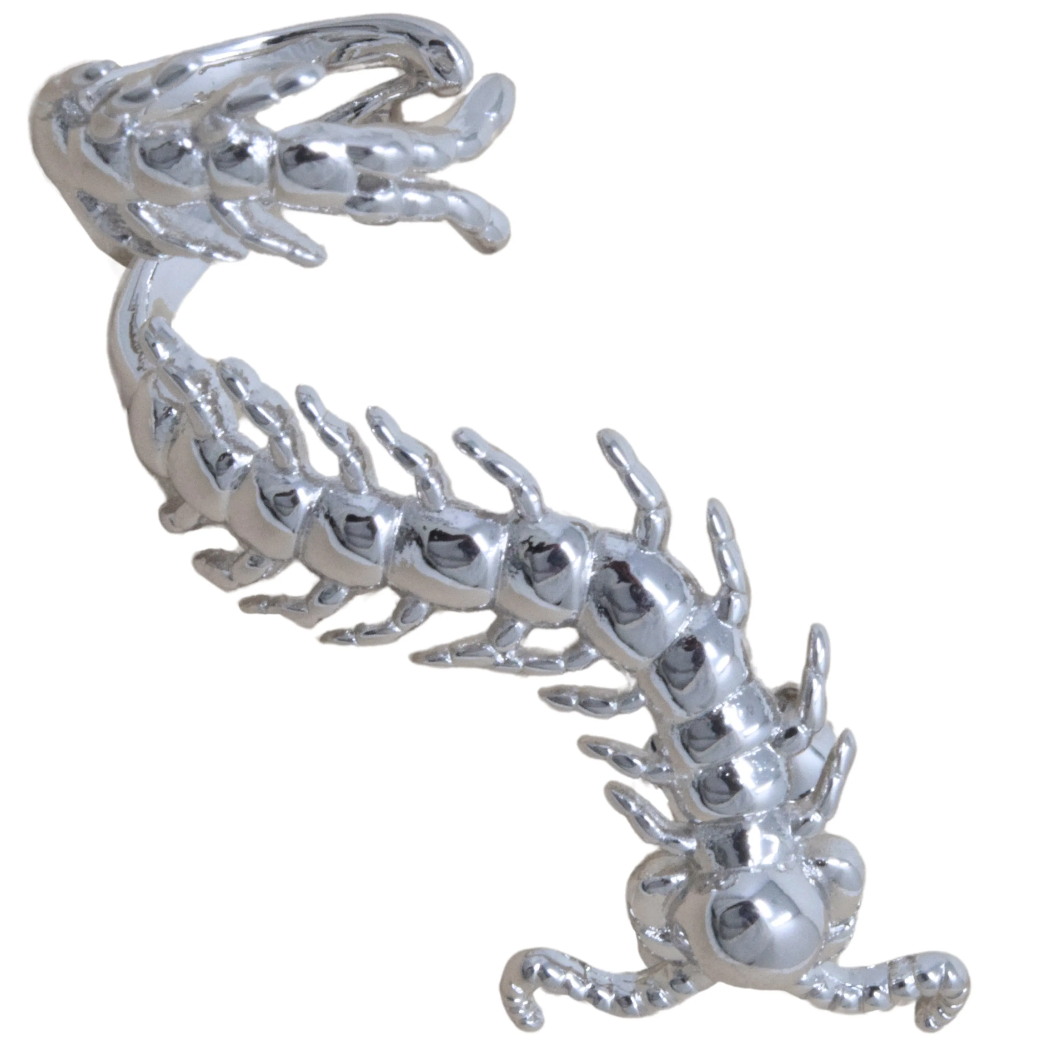Silver Centipede Ear Cuff sold by Steady Hands product image thumbnail 2