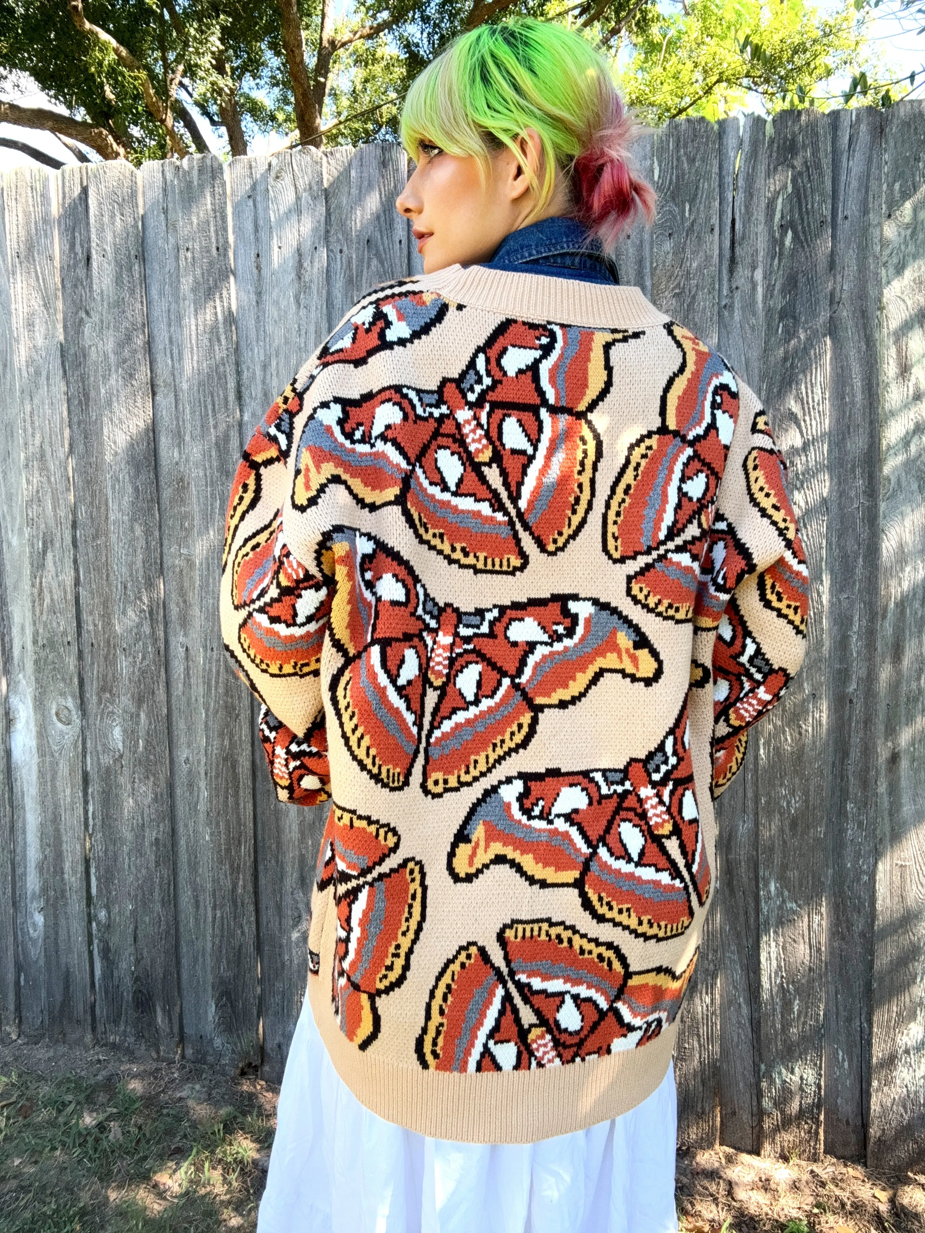 Atlas Moth Cardigan sold by Steady Hands product image thumbnail 4