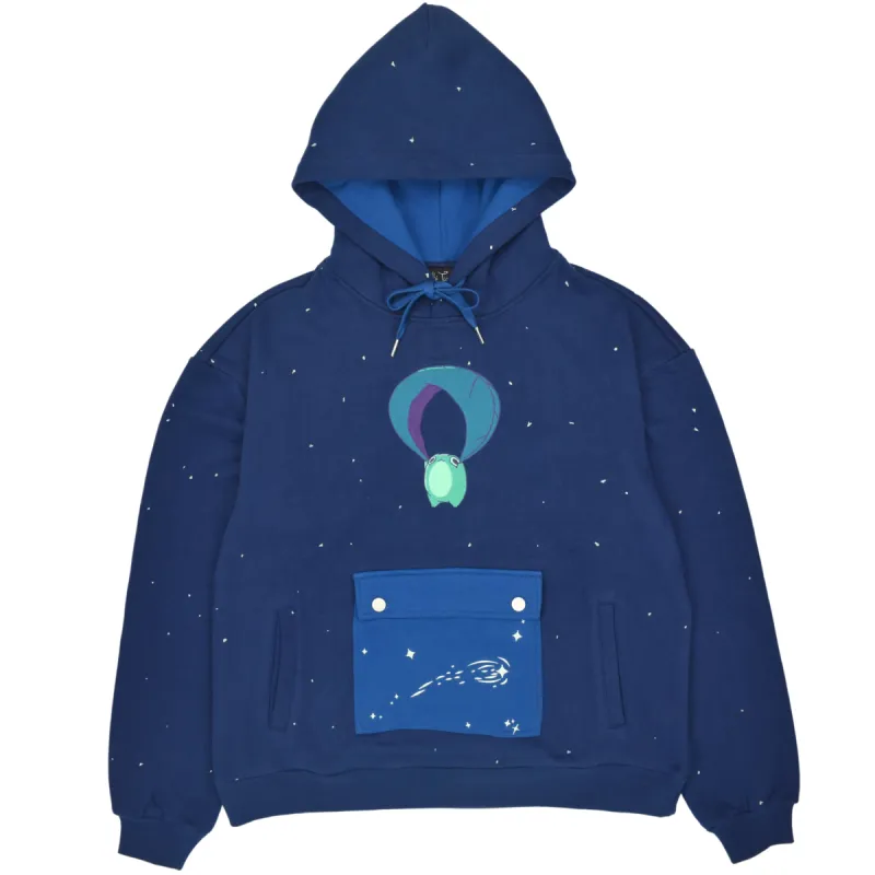 Gliding Frog Nighttime Hoodie sold by Steady Hands