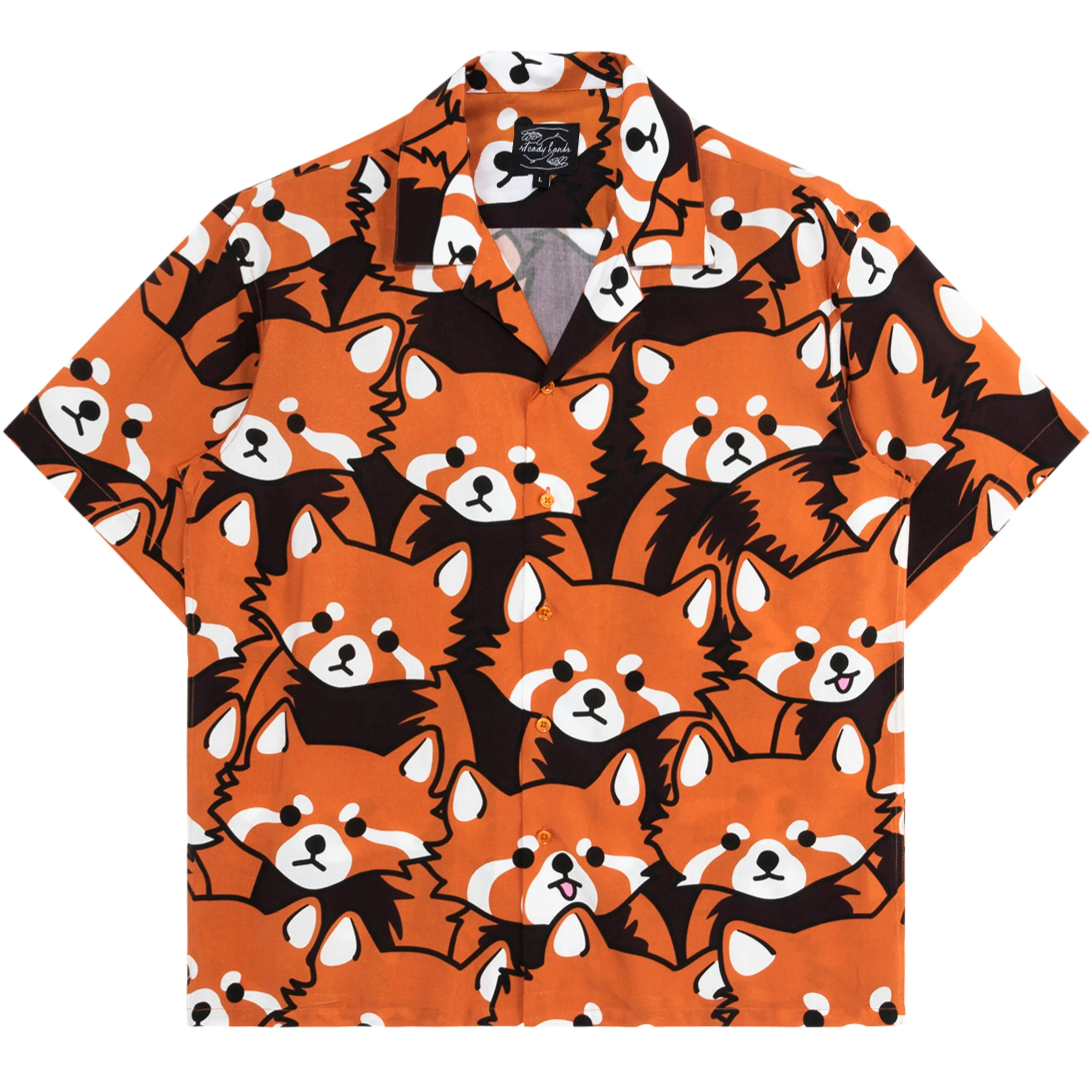Left On Red Panda Button Up sold by Steady Hands