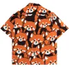 Left On Red Panda Button Up sold by Steady Hands