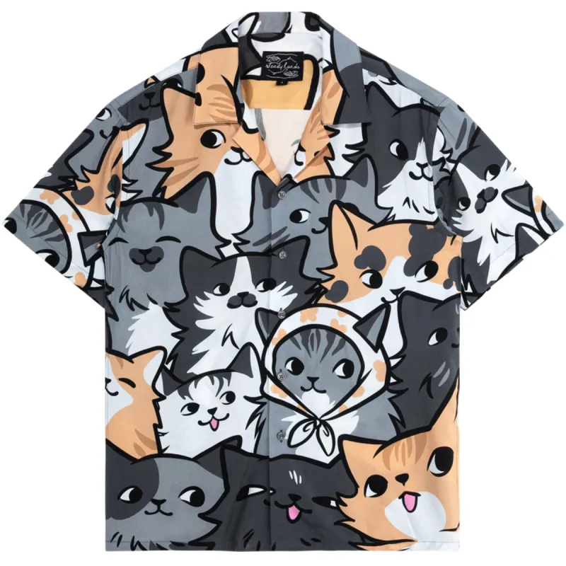 Are You Kitten Me Button Up sold by Steady Hands