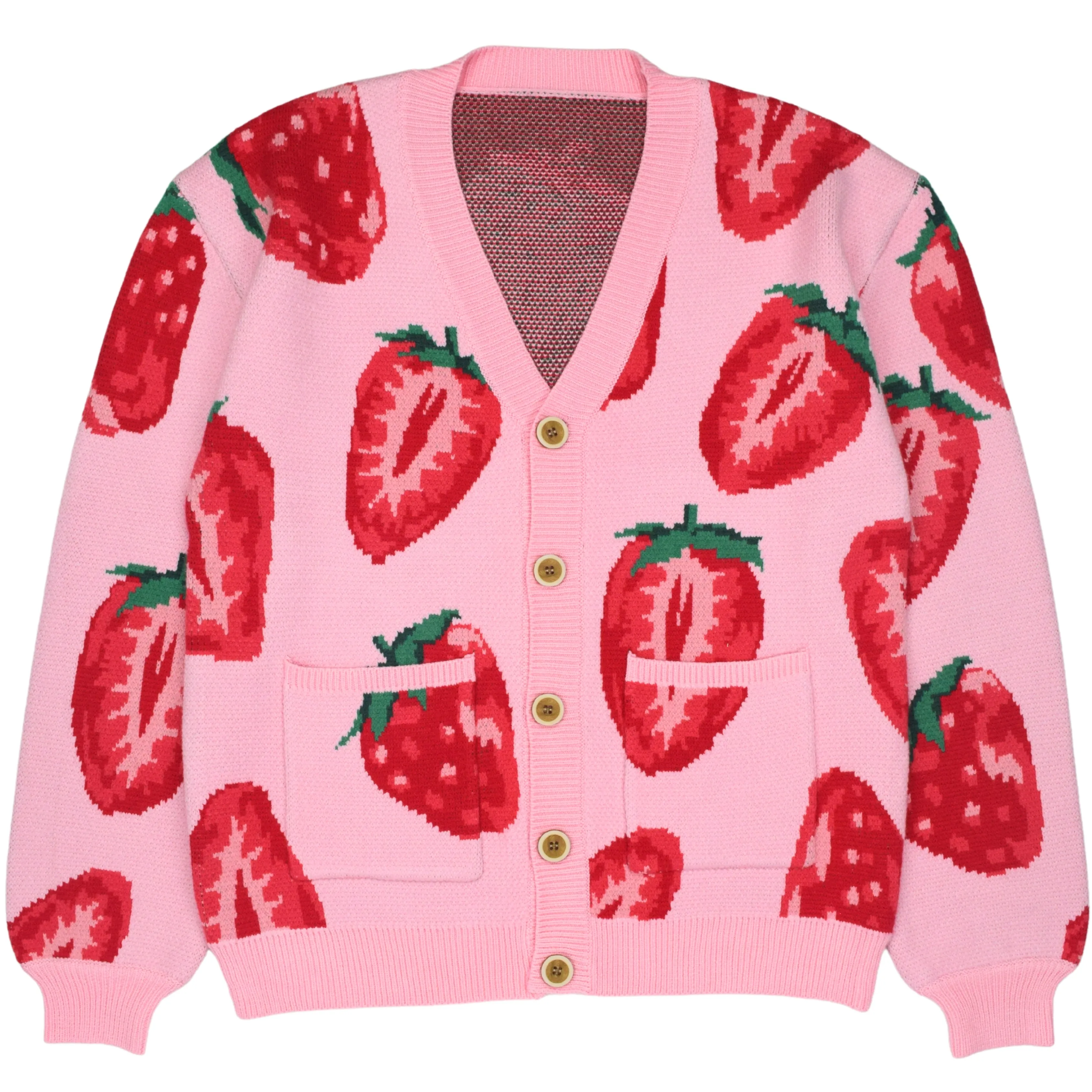 Strawberry With Me Cardigan sold by Steady Hands