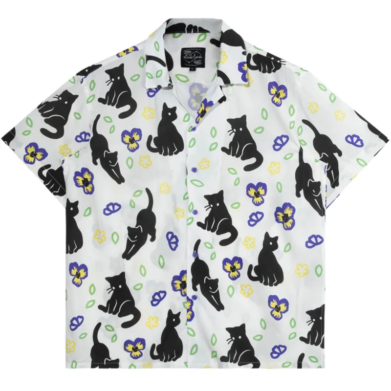 Meowin' Around Button Up sold by Steady Hands
