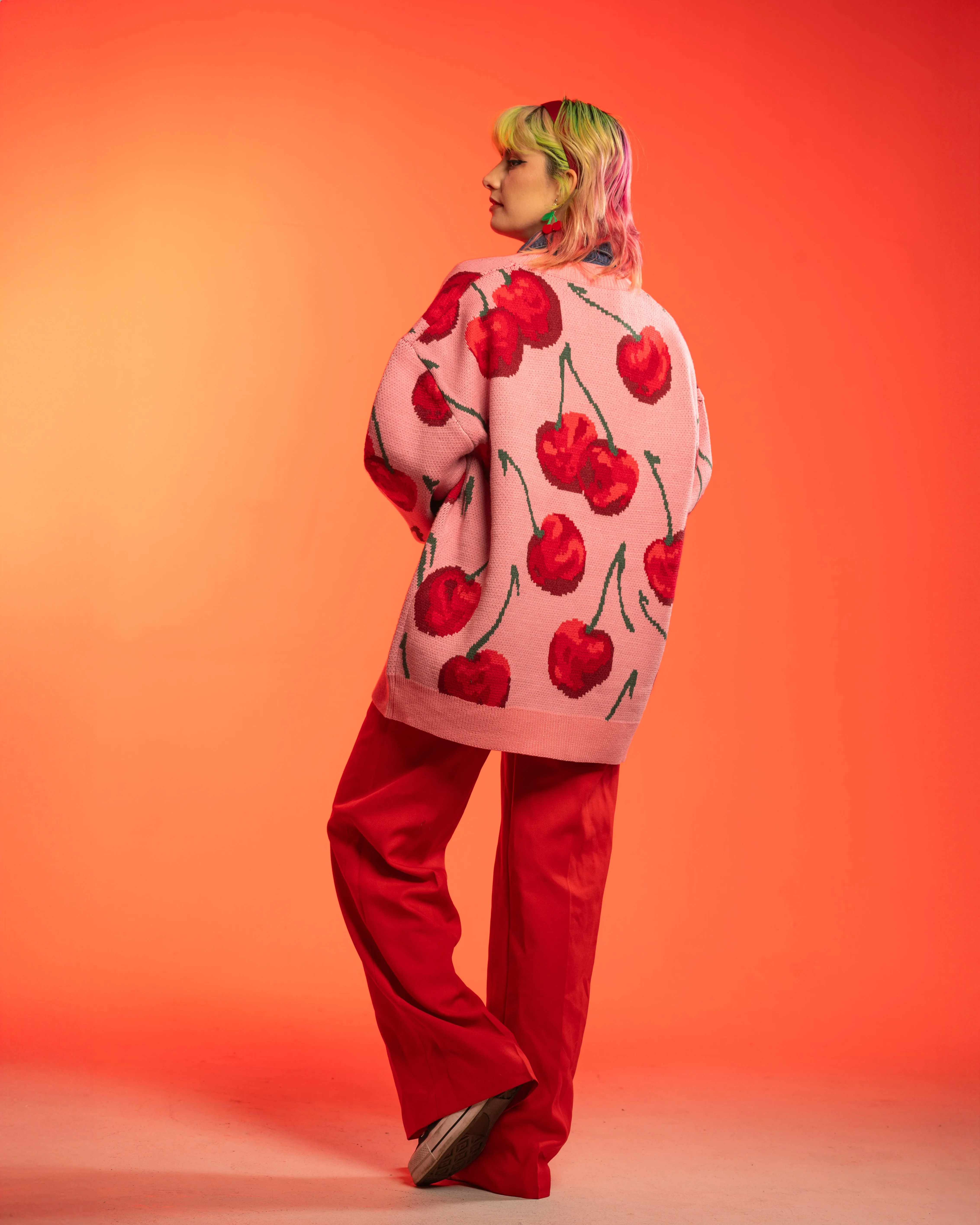 Cherry Nice Cardigan sold by Steady Hands product image thumbnail 4