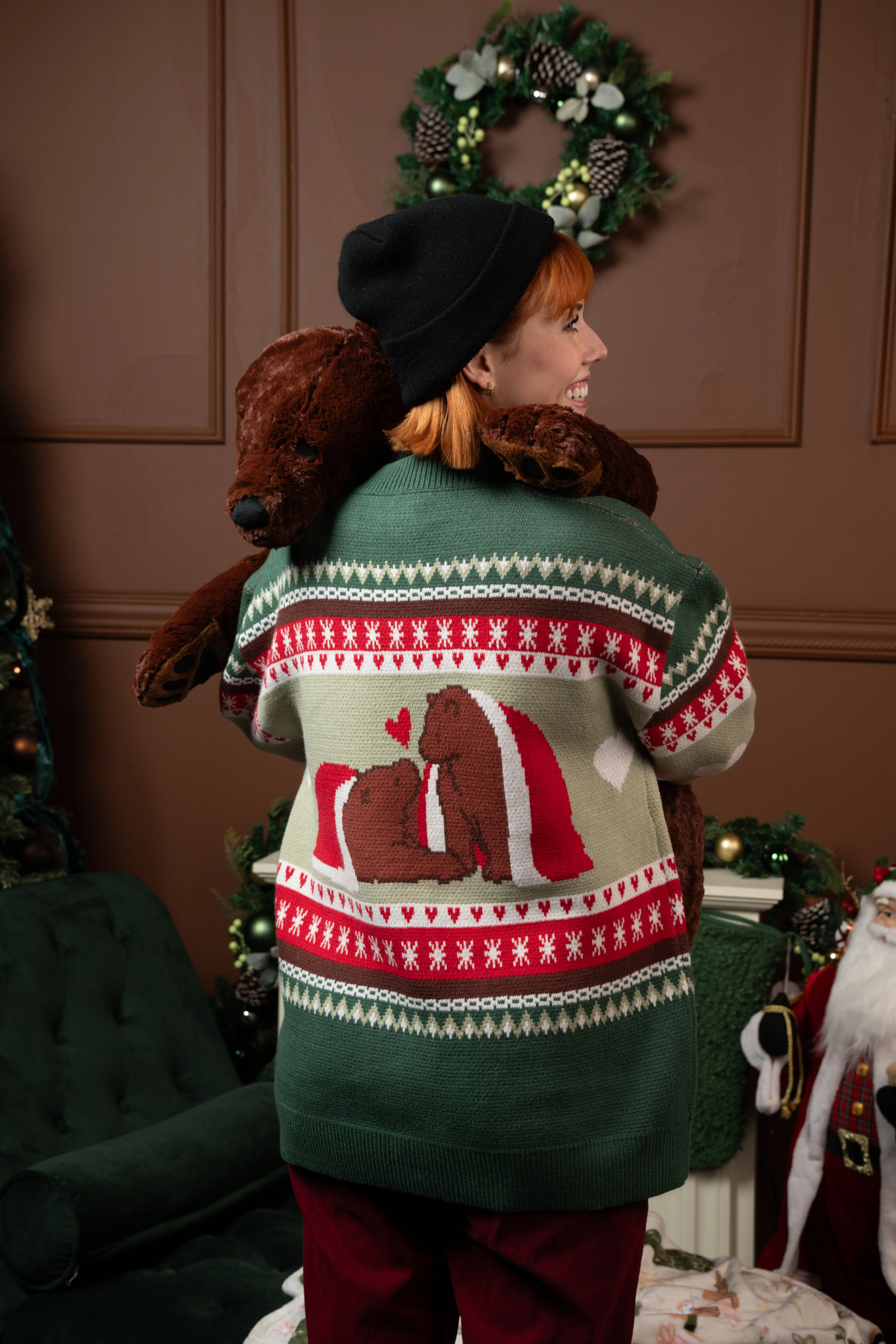 Beary Christmas Cardigan sold by Steady Hands product image thumbnail 4