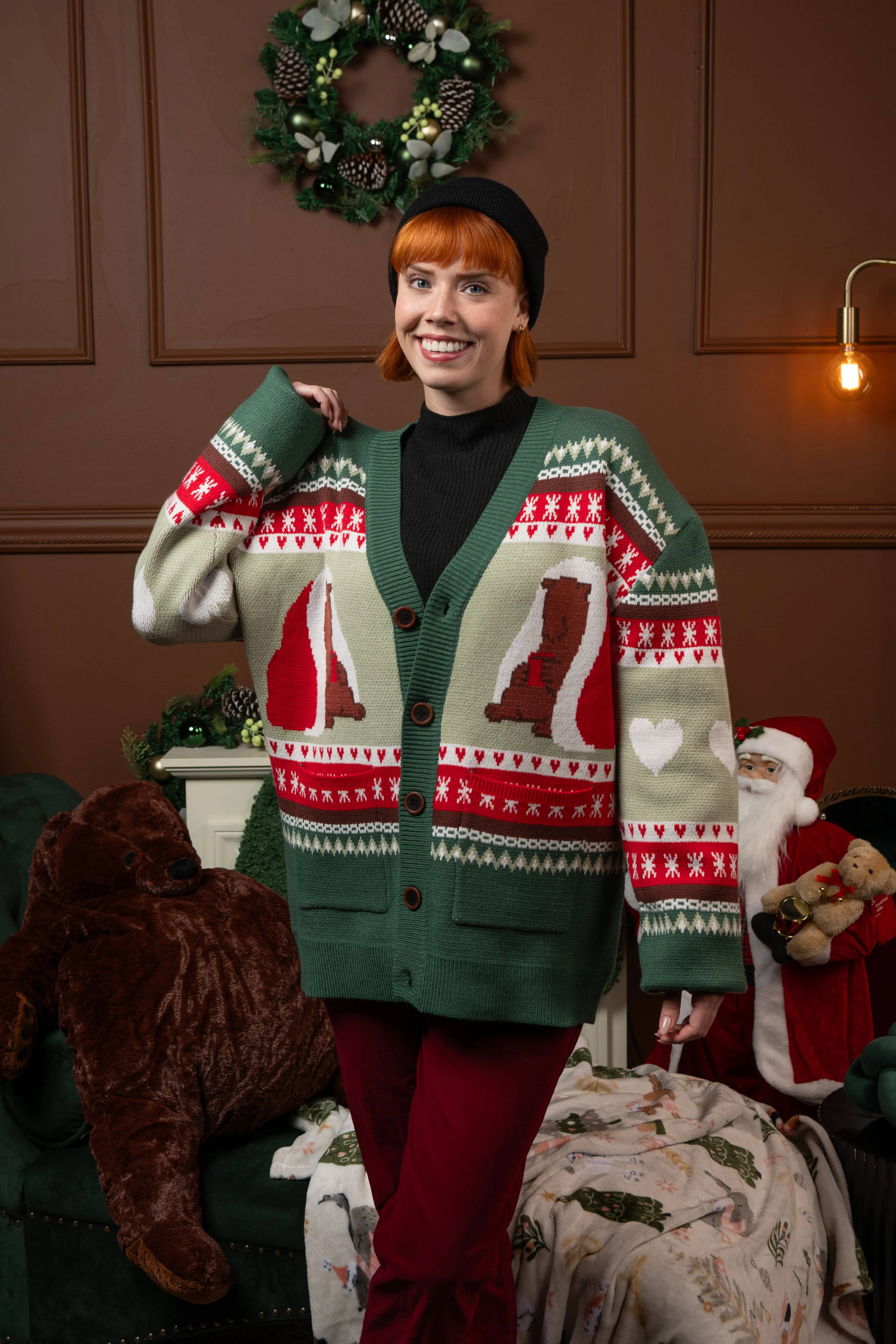 Beary Christmas Cardigan sold by Steady Hands product image thumbnail 3