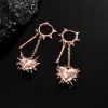 Rose Heart Flail Earrings sold by Steady Hands