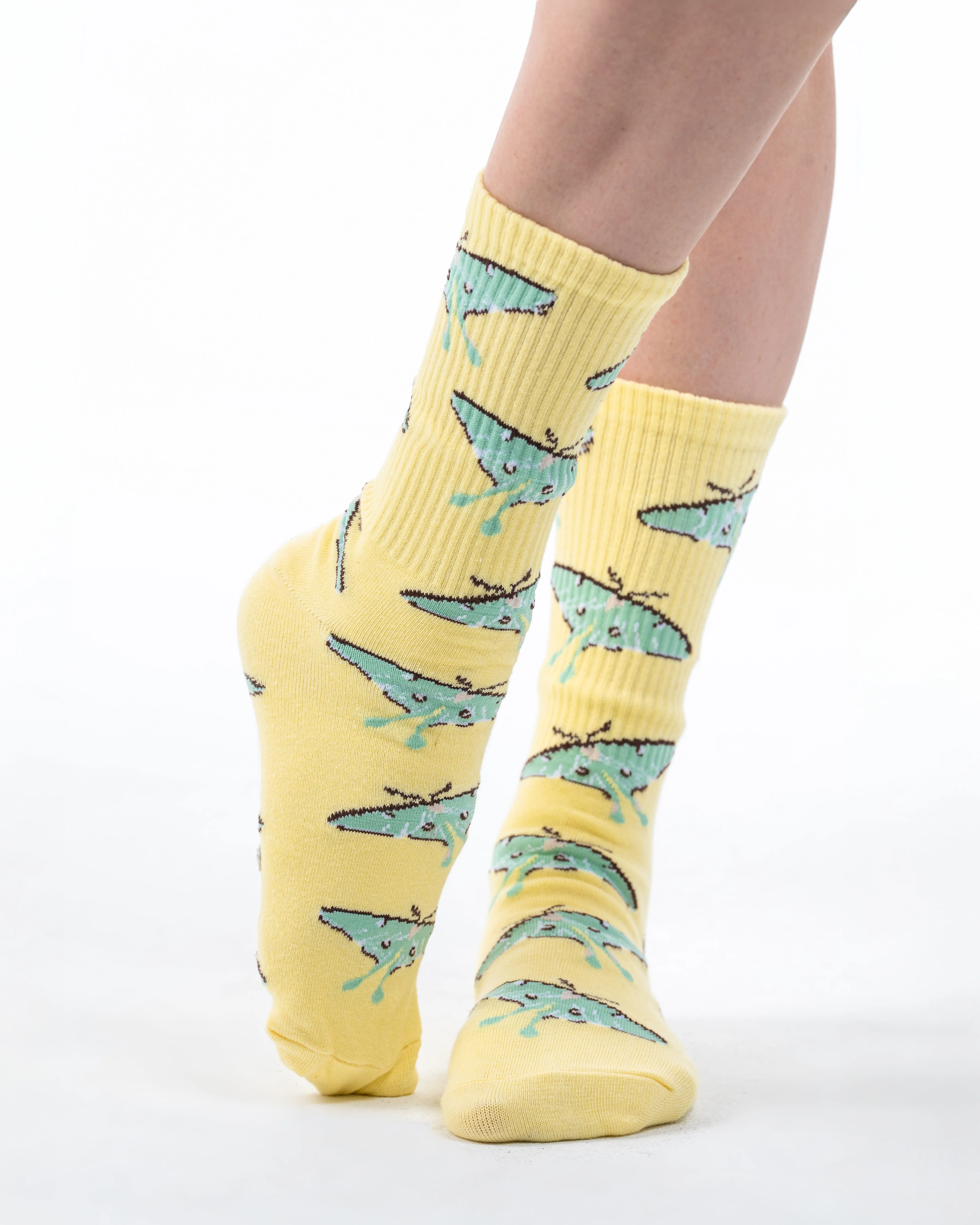 Luna Moth Socks sold by Steady Hands product image thumbnail 3