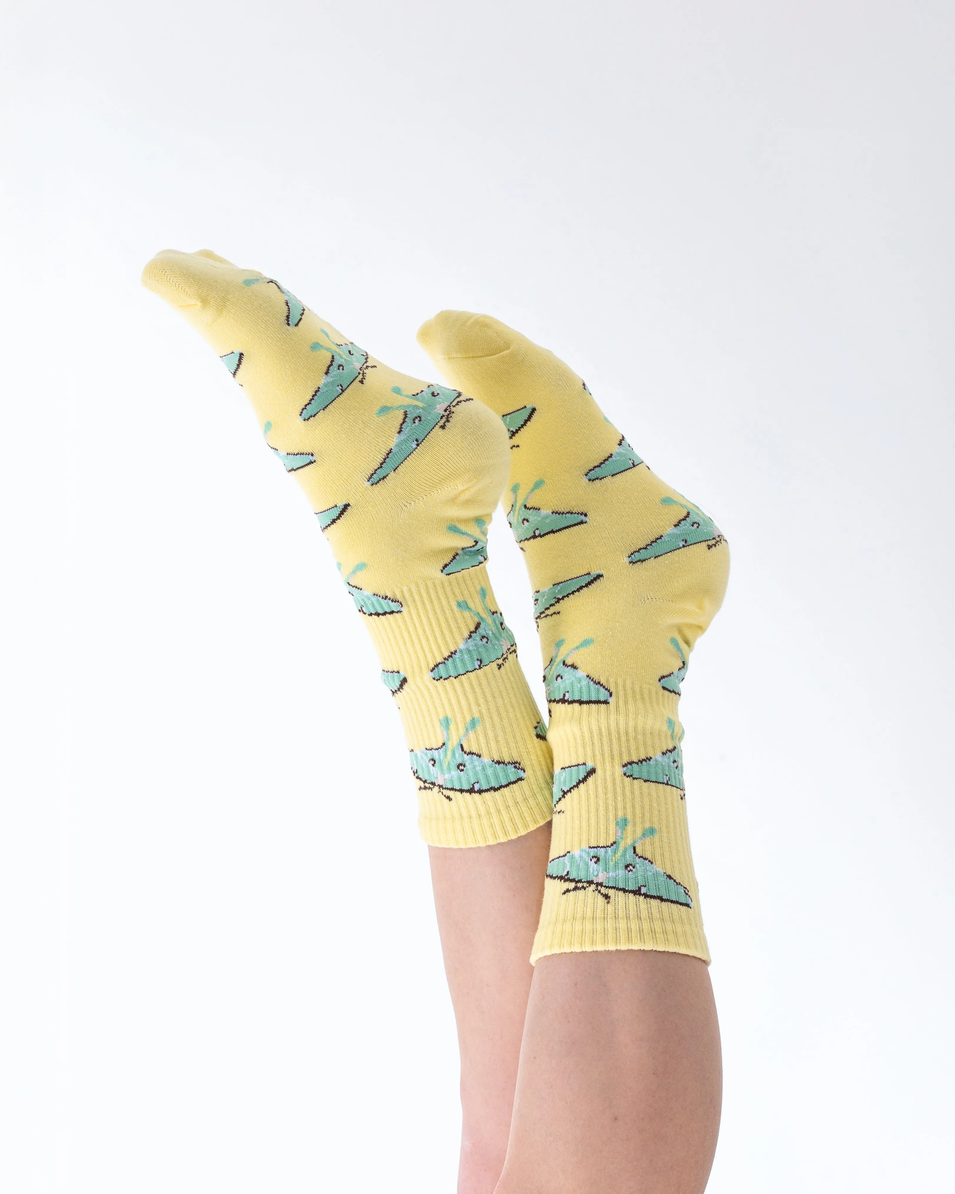 Luna Moth Socks sold by Steady Hands product image thumbnail 4