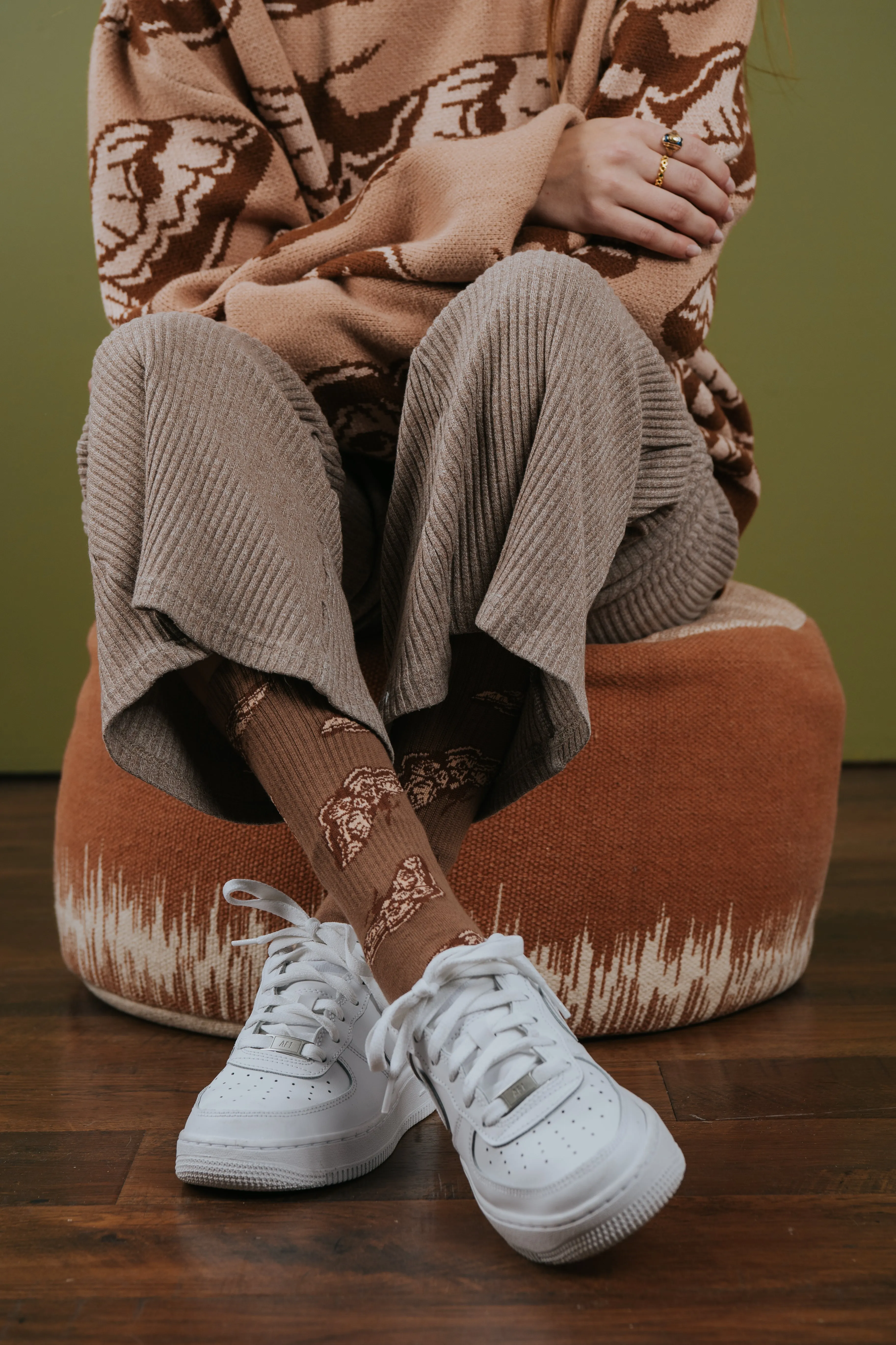 Giant Peacock Moth Socks sold by Steady Hands product image thumbnail 4