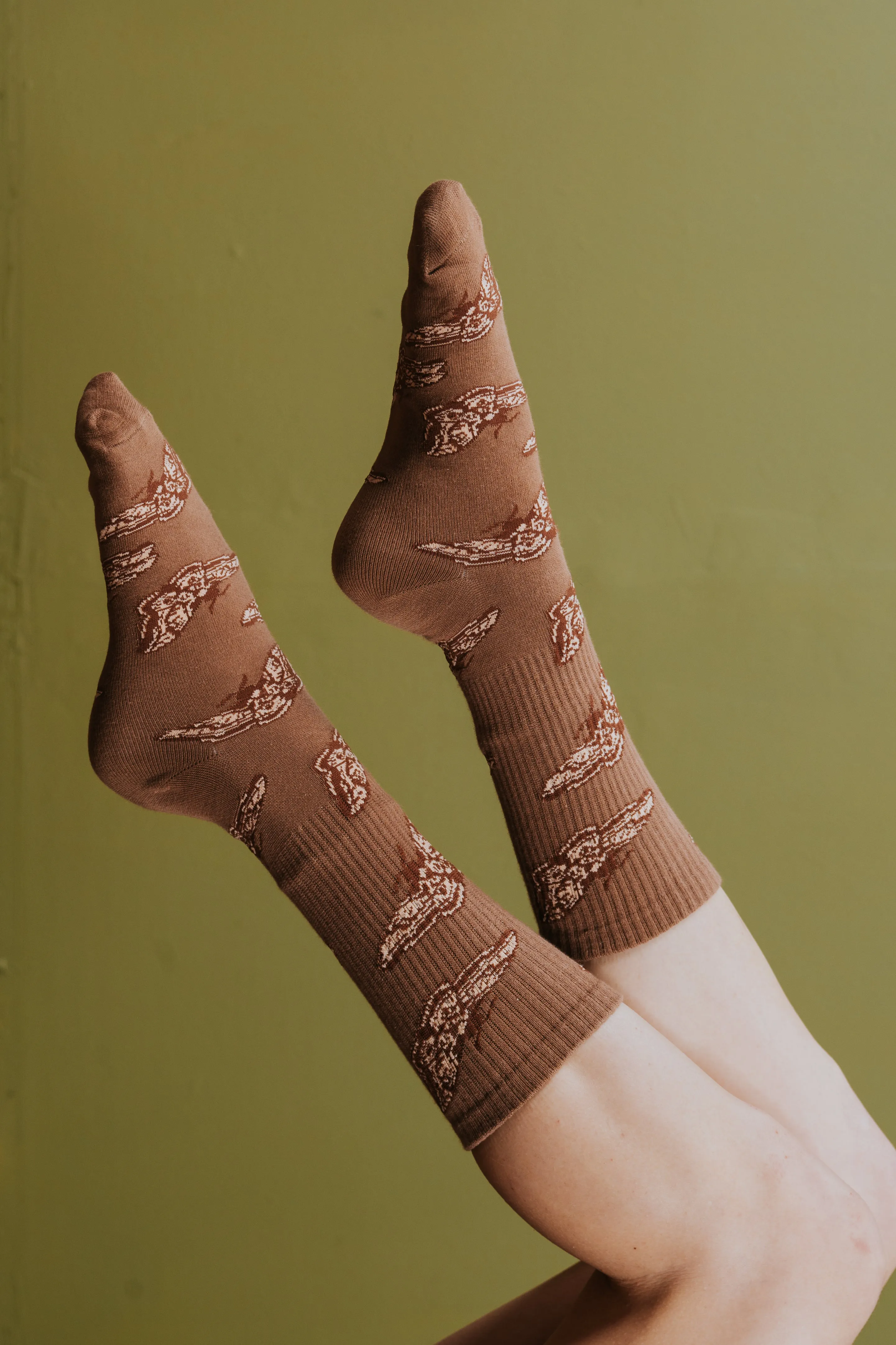 Giant Peacock Moth Socks sold by Steady Hands product image thumbnail 3