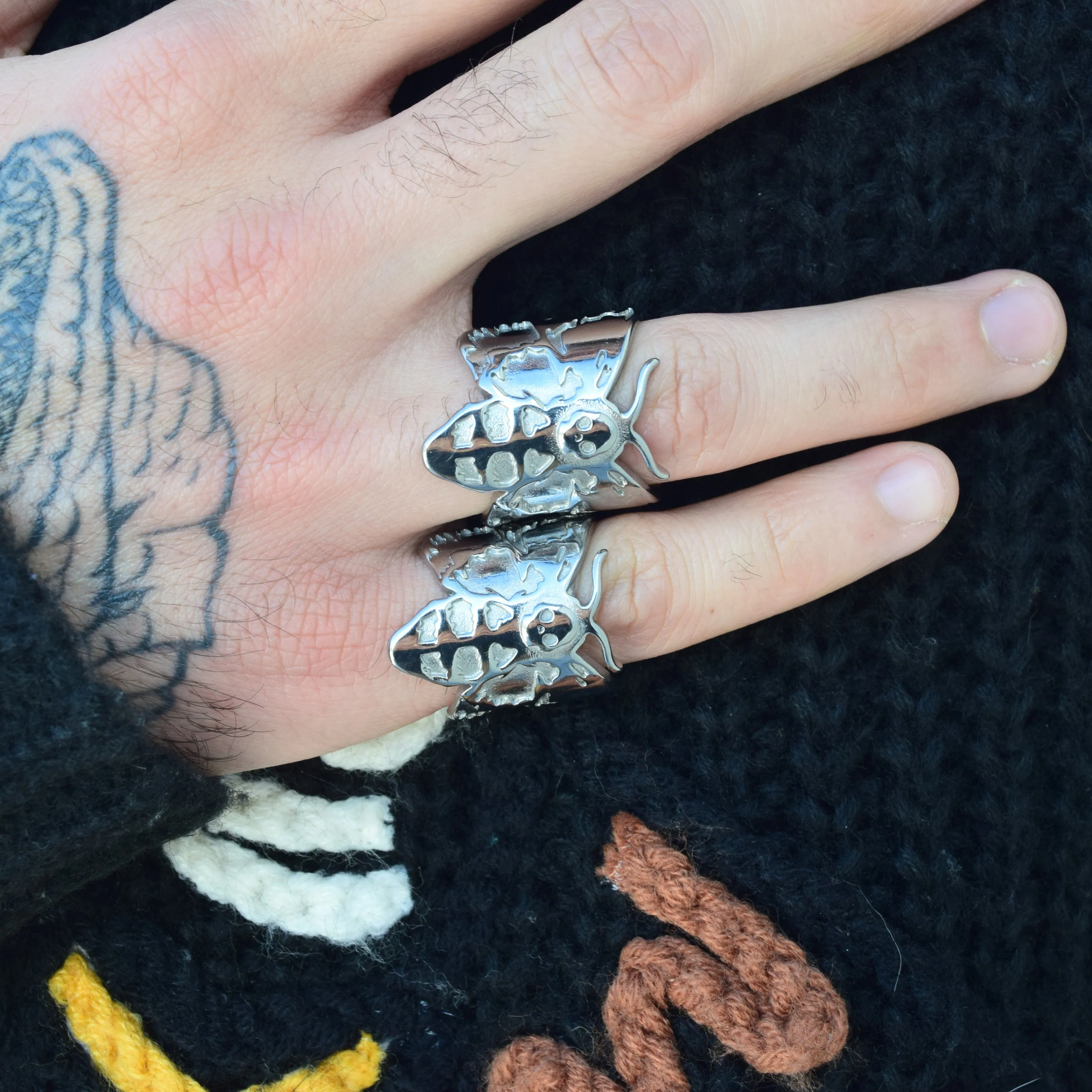 Death's-Head Hawkmoth Ring sold by Steady Hands product image thumbnail 4