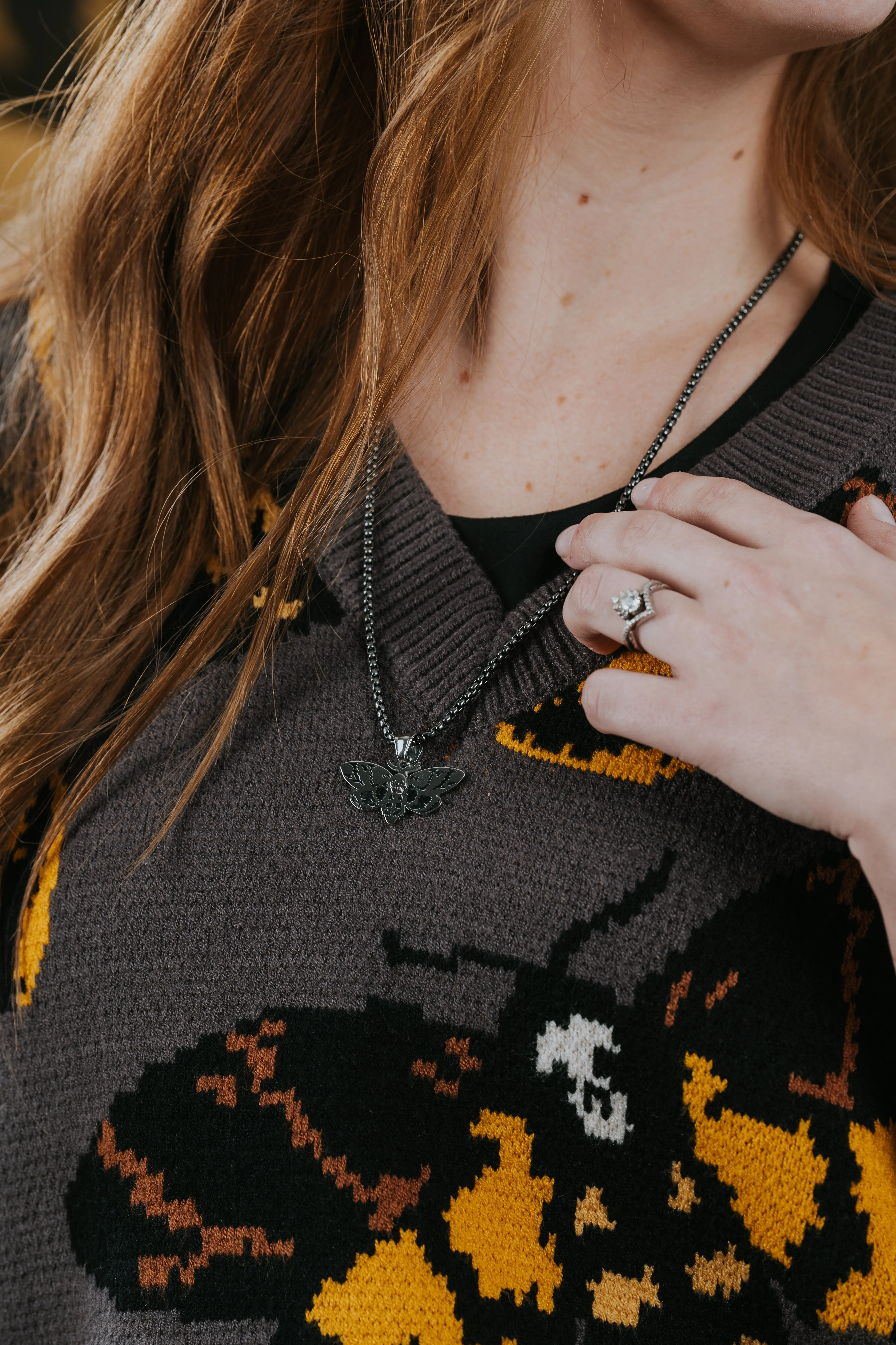 Death's-Head Hawkmoth Necklace sold by Steady Hands product image thumbnail 4