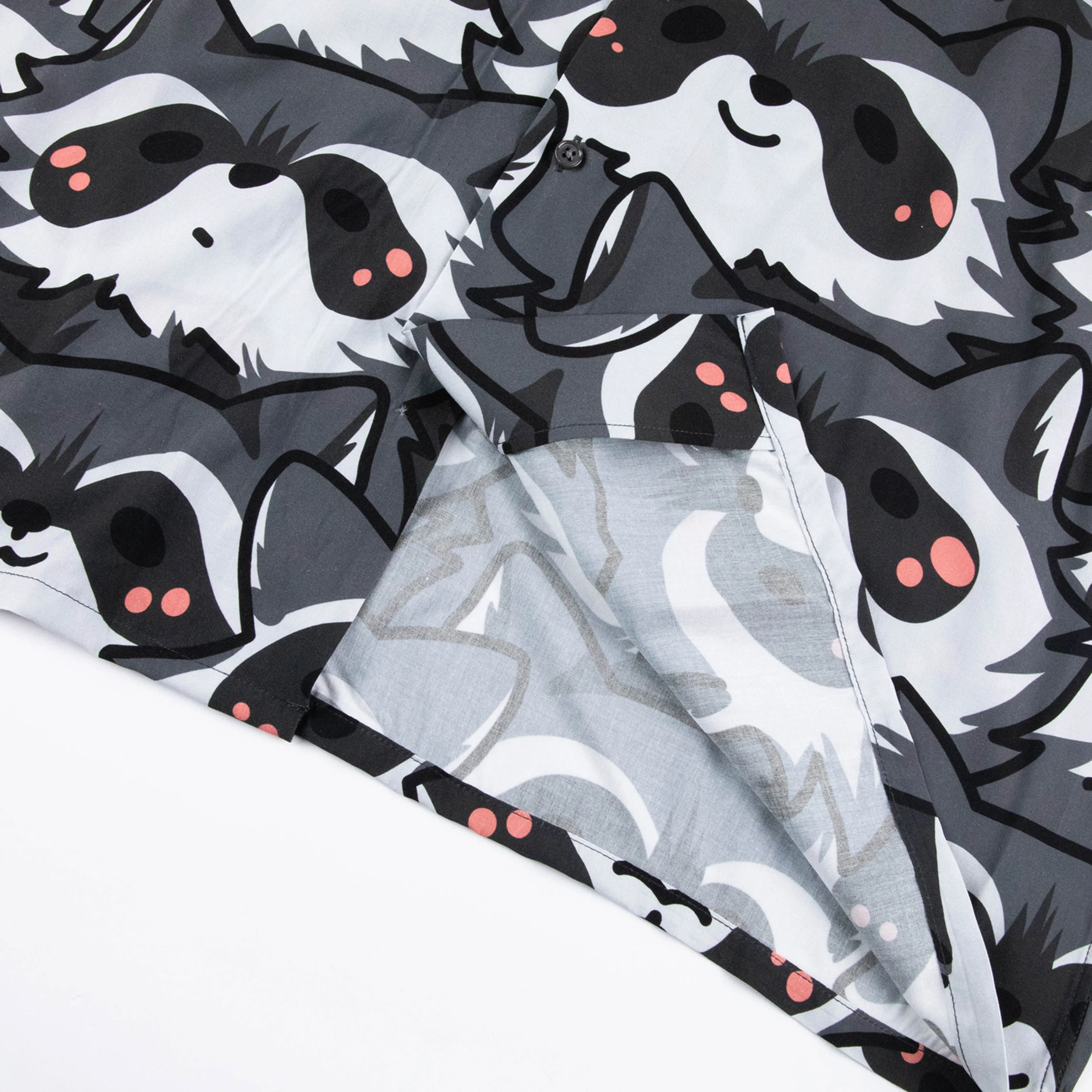 Nice Racc-oon Button Up sold by Steady Hands product image thumbnail 4