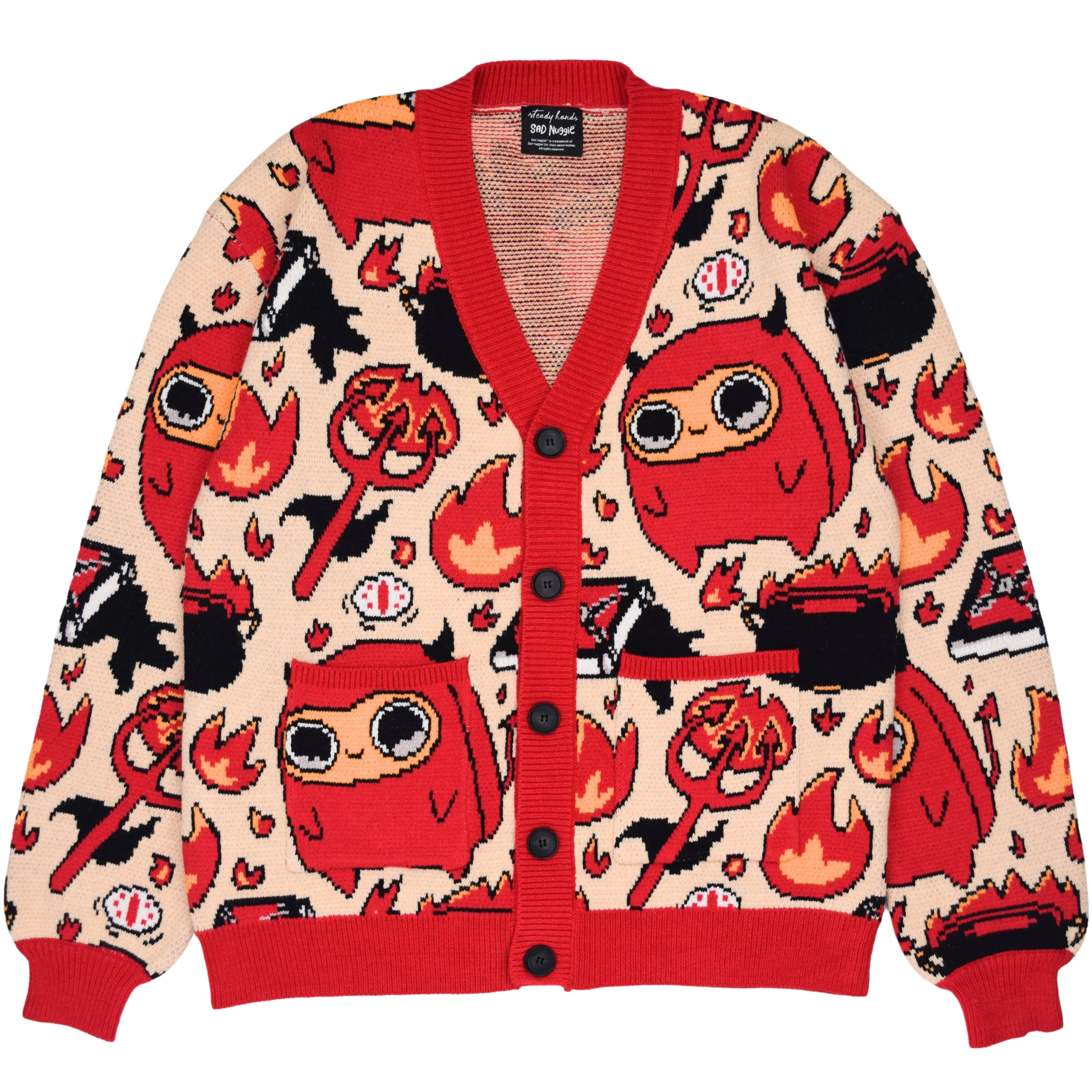 Devilish Nuggie Cardigan sold by Steady Hands