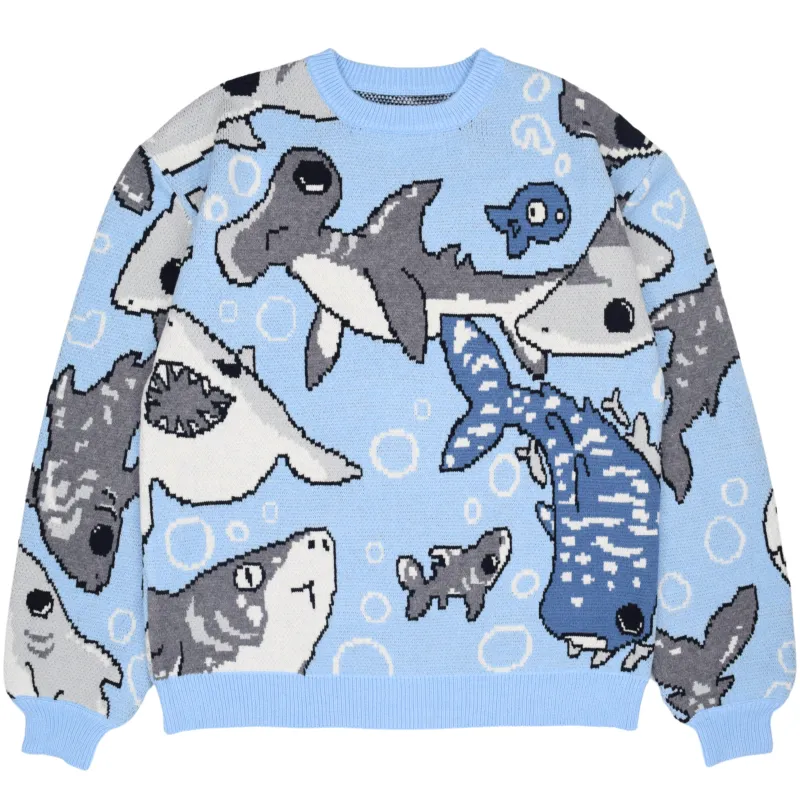 Shark Week Sweater sold by Steady Hands