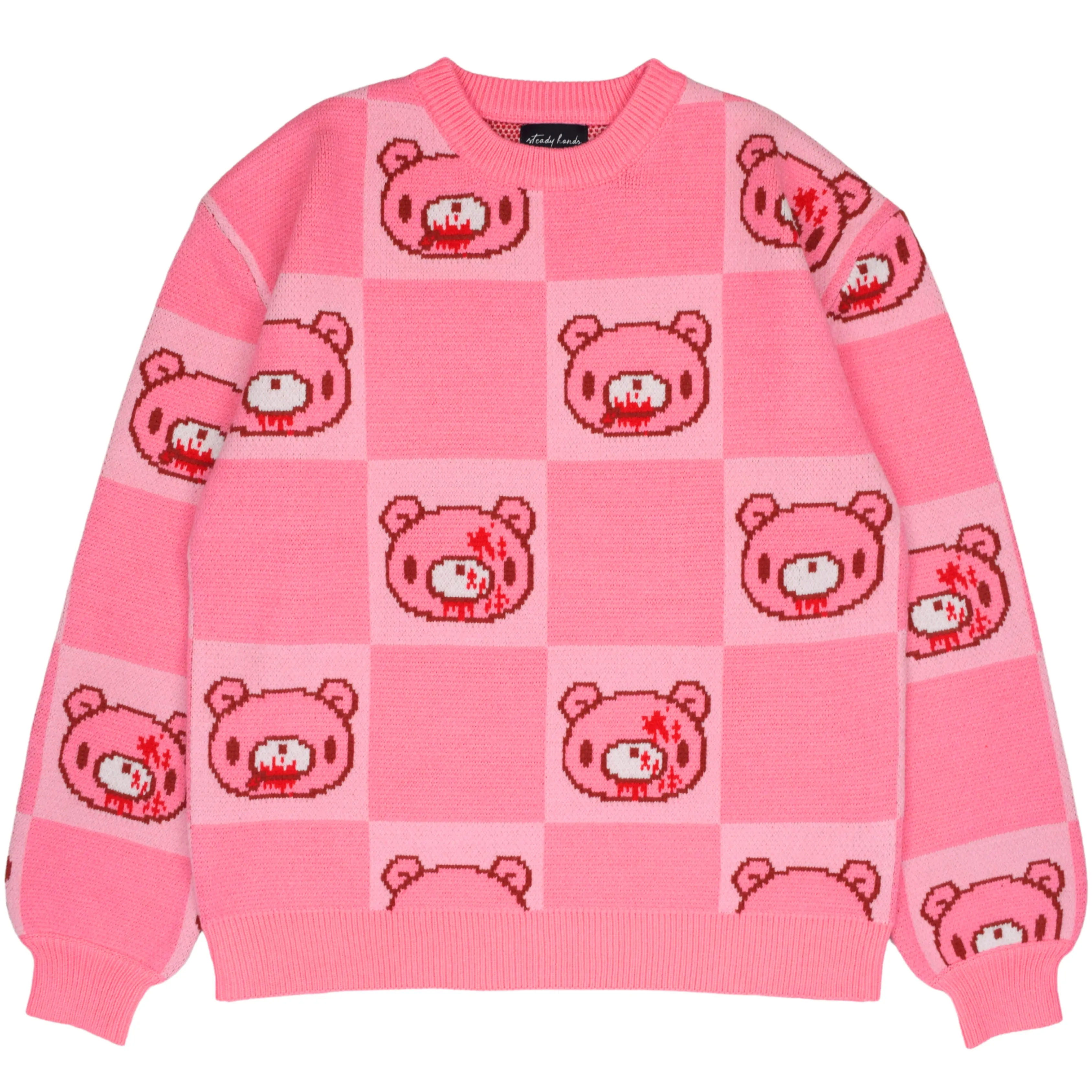 Gloomy Bear Patterned Sweater sold by Steady Hands