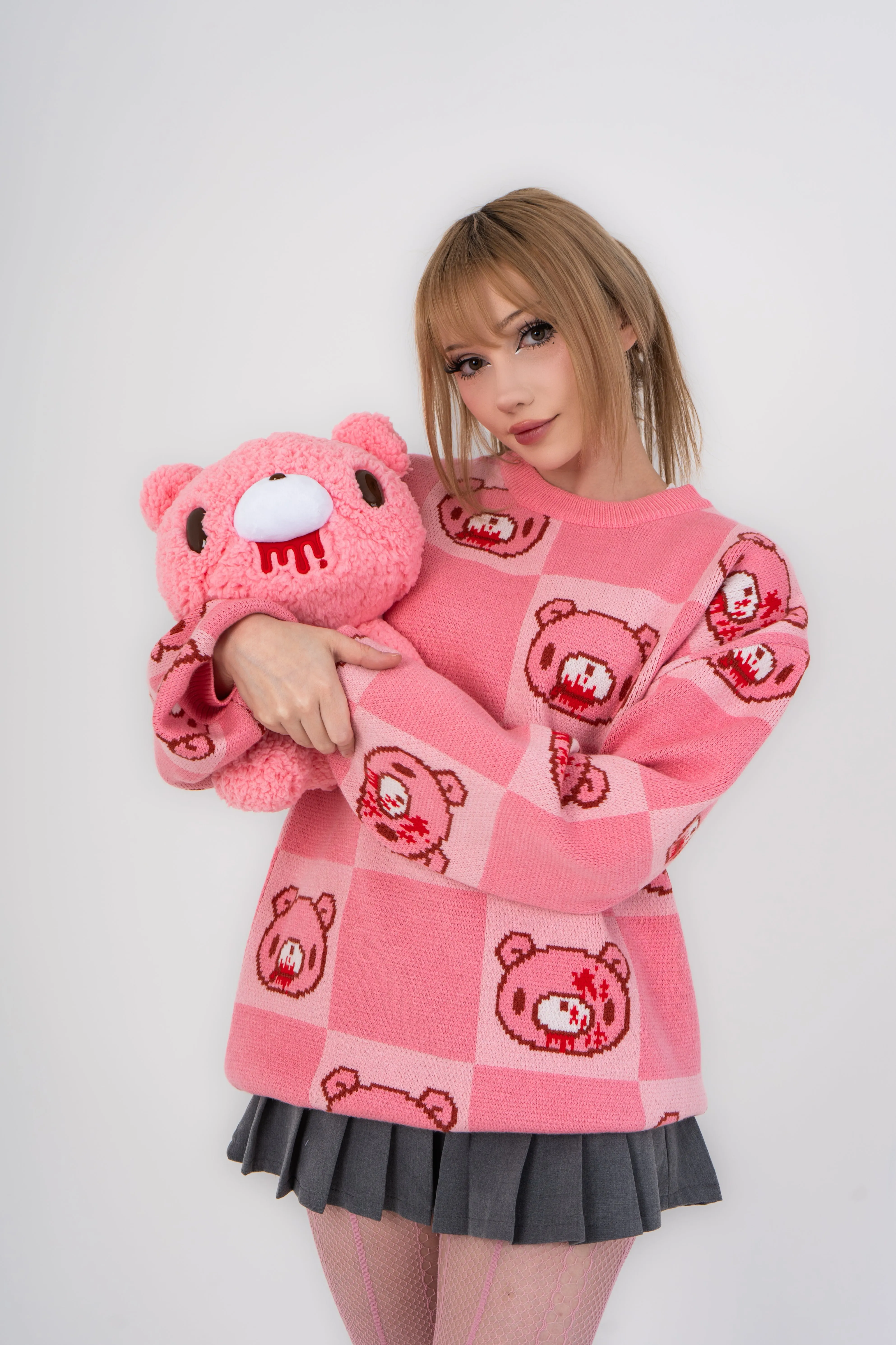Gloomy Bear Patterned Sweater sold by Steady Hands product image thumbnail 5