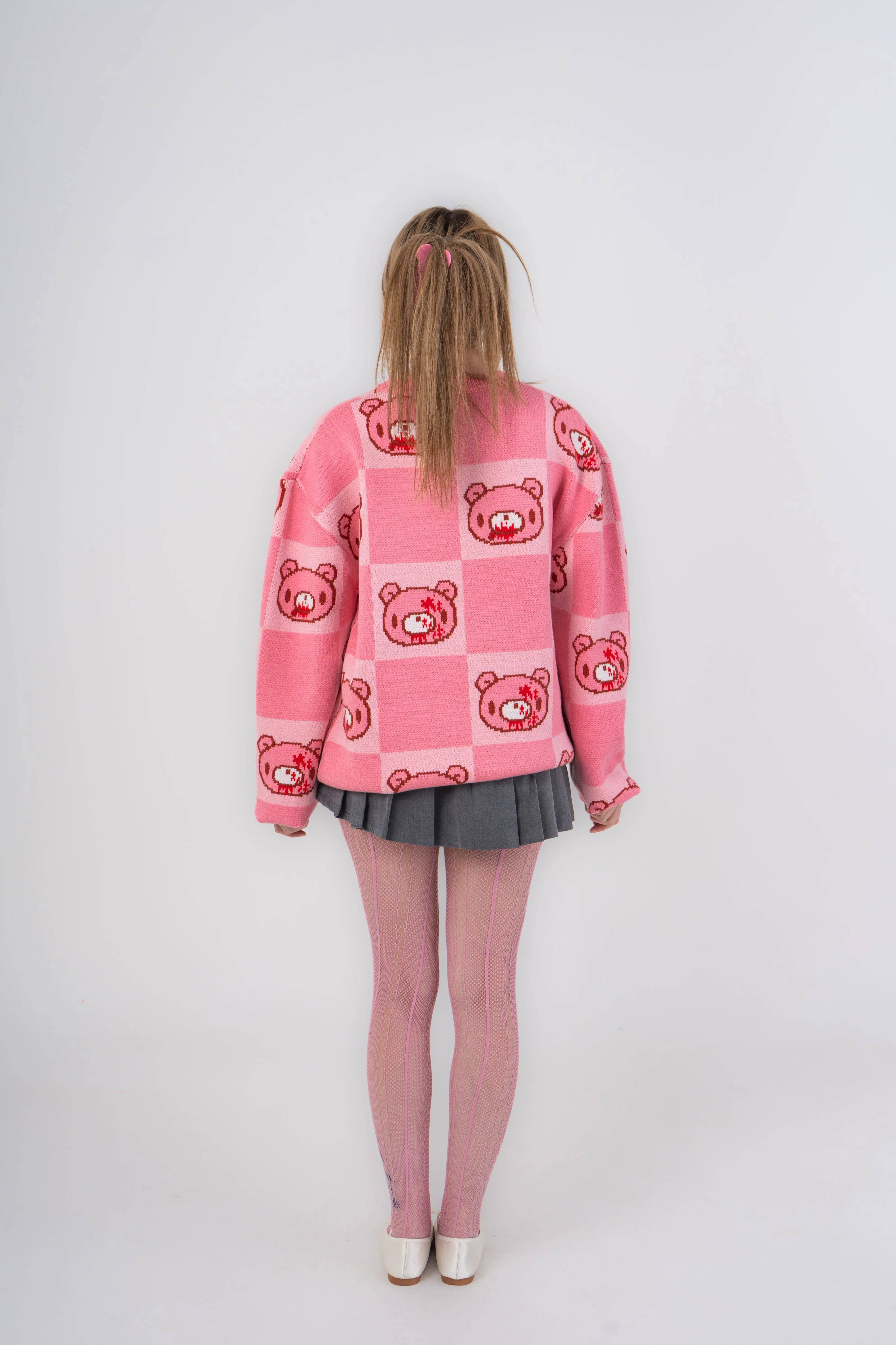 Gloomy Bear Patterned Sweater sold by Steady Hands product image thumbnail 4