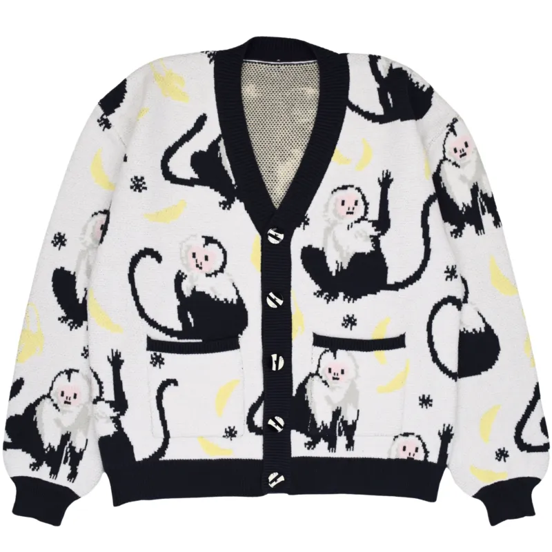 Monkeyin' Around Cardigan sold by Steady Hands