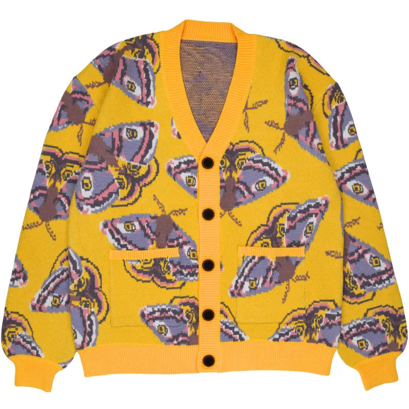 Yellow Emperor Moth Cardigan [EARLY ACCESS] sold by Steady Hands