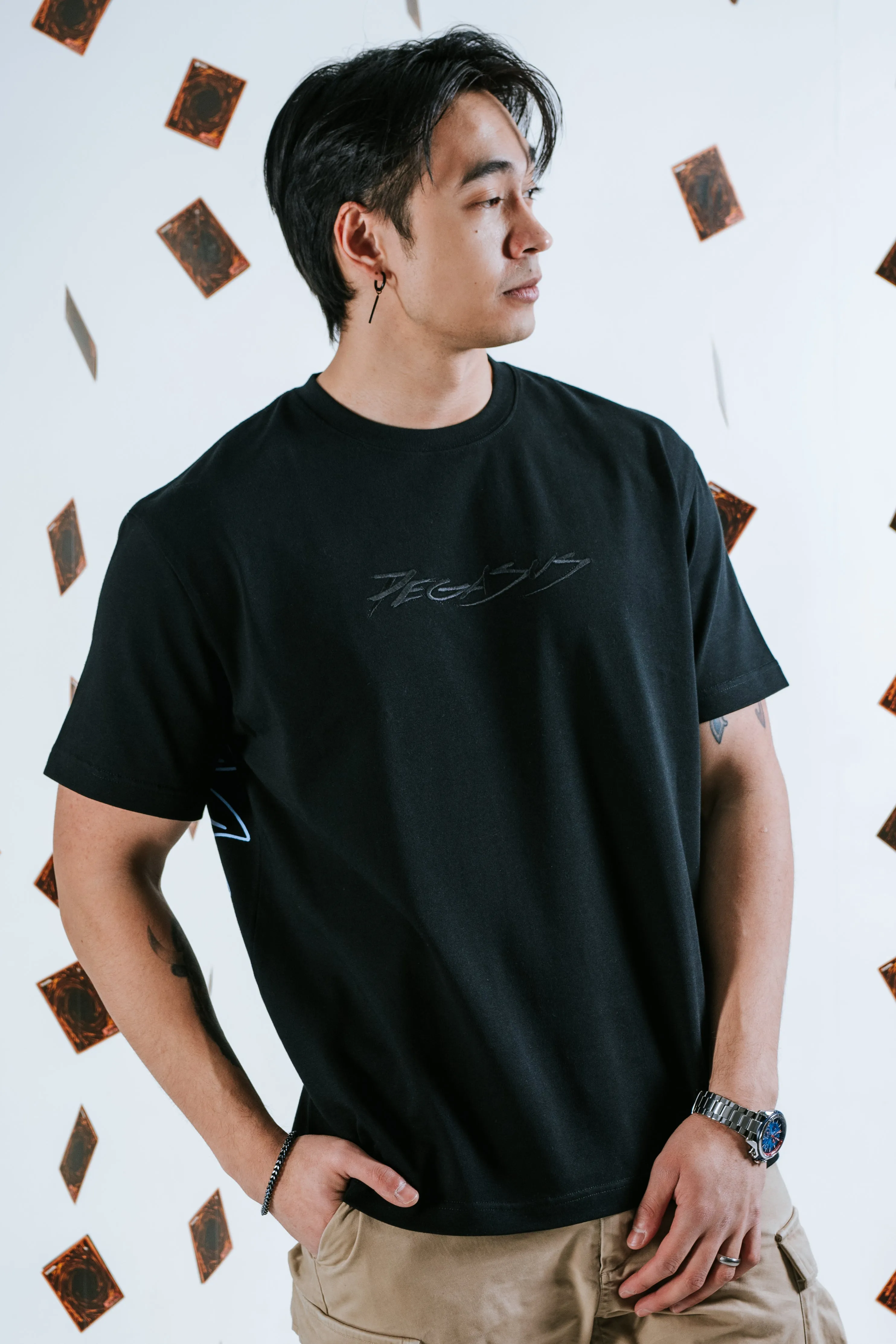 Blue-Eyes Toon Black Tee sold by Steady Hands product image thumbnail 4