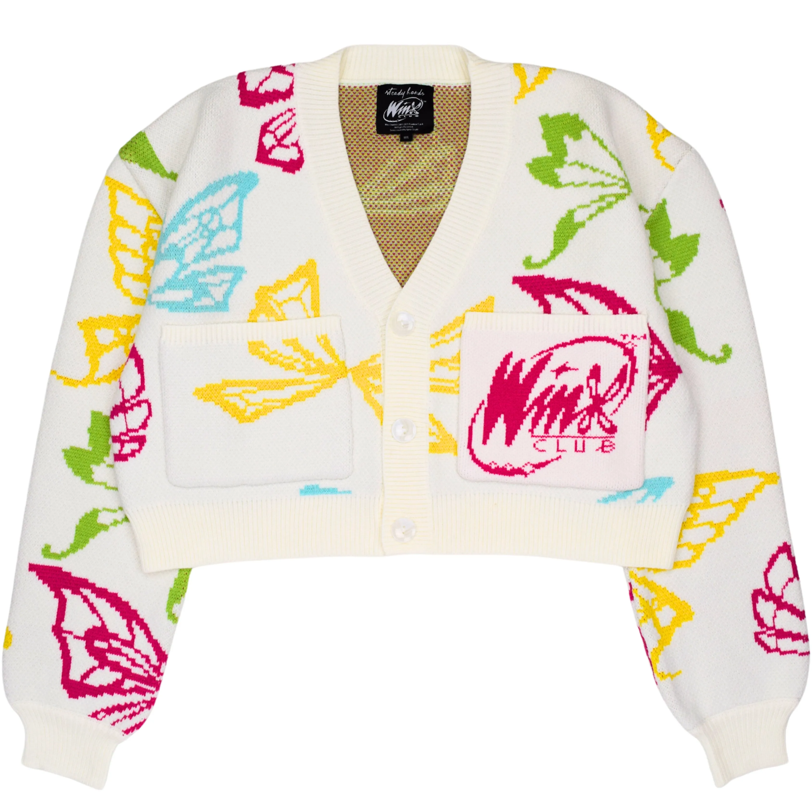 Winx Pattern Cropped Cardigan sold by Steady Hands