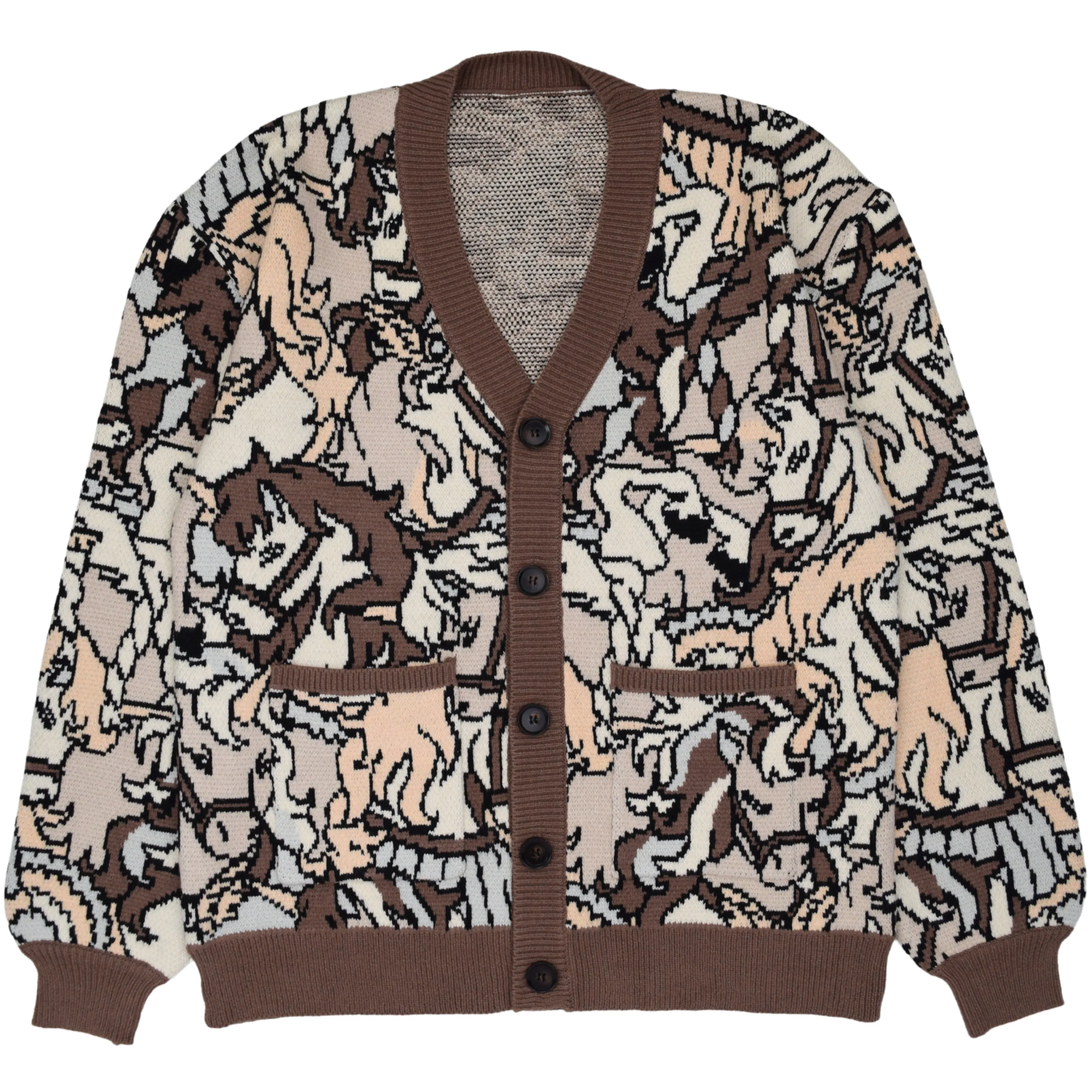 Unicorn on the Cob Cardigan sold by Steady Hands