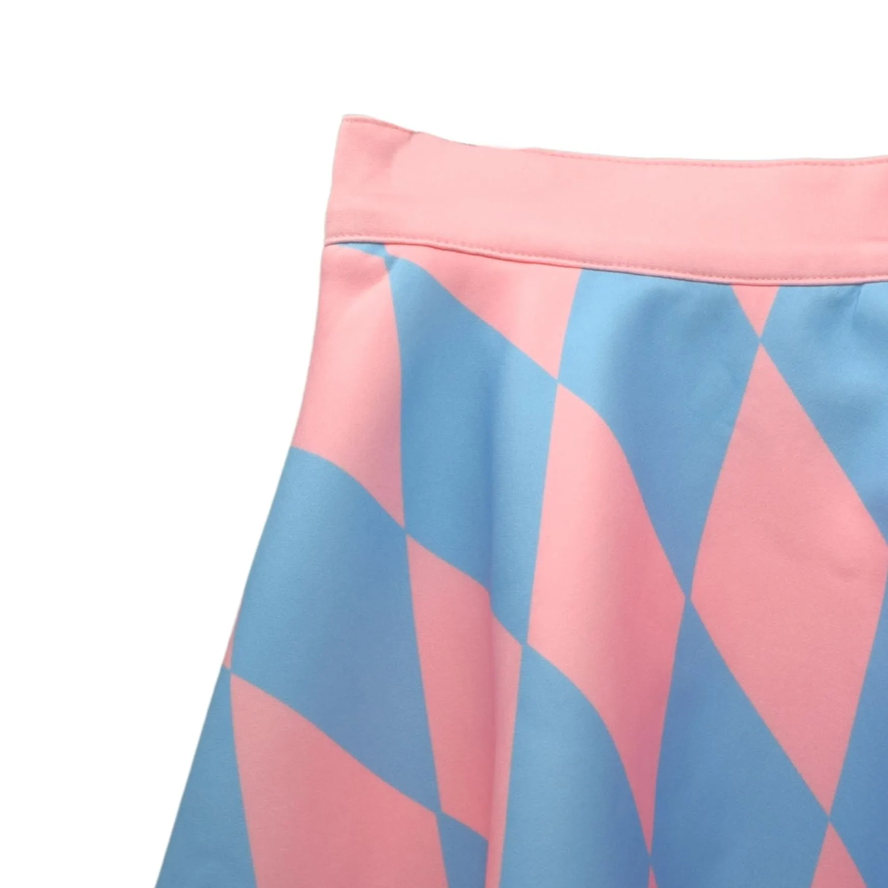 Blue and Pink Argyle Skirt sold by Steady Hands product image thumbnail 2