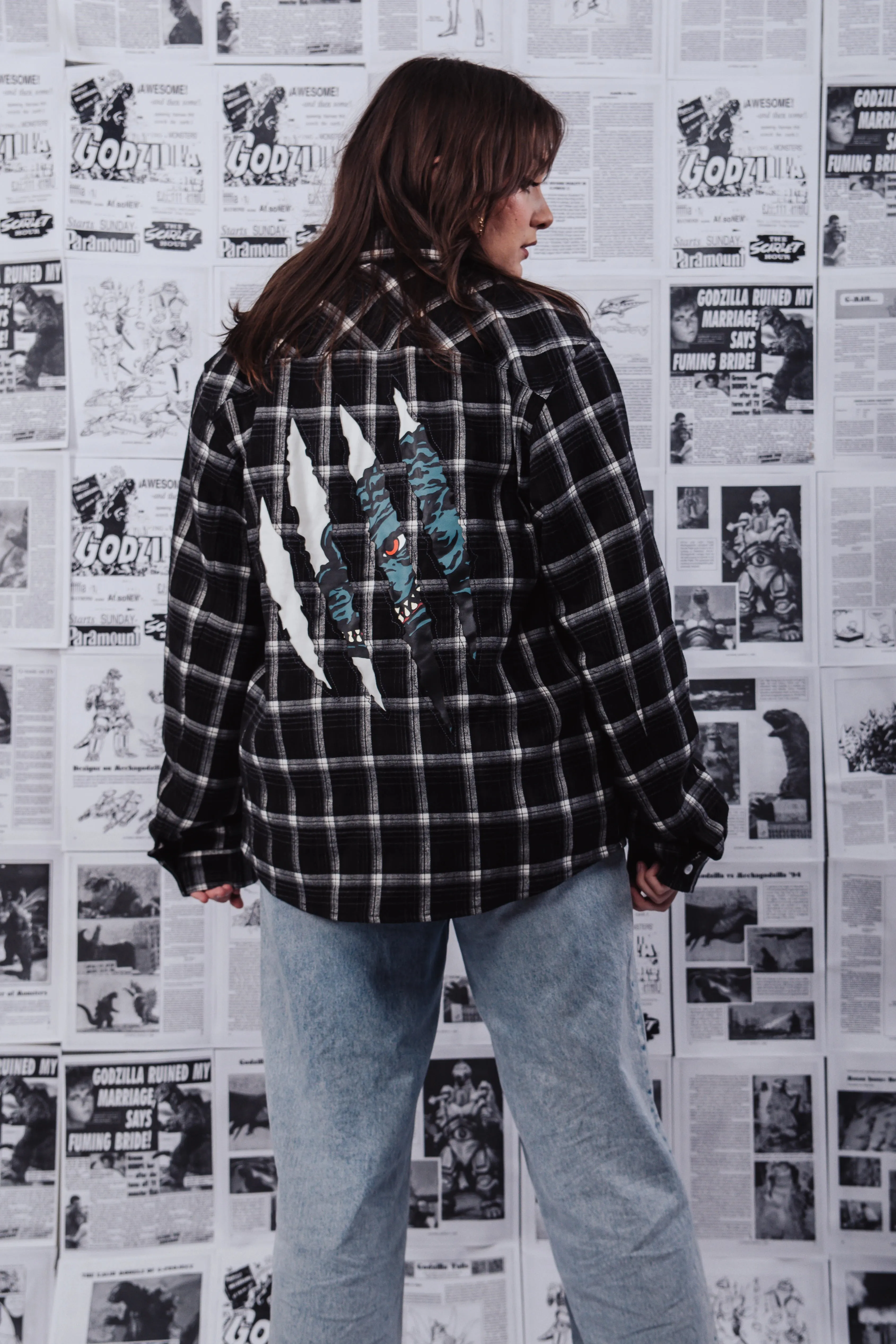 Godzilla Flannel sold by Steady Hands product image thumbnail 3