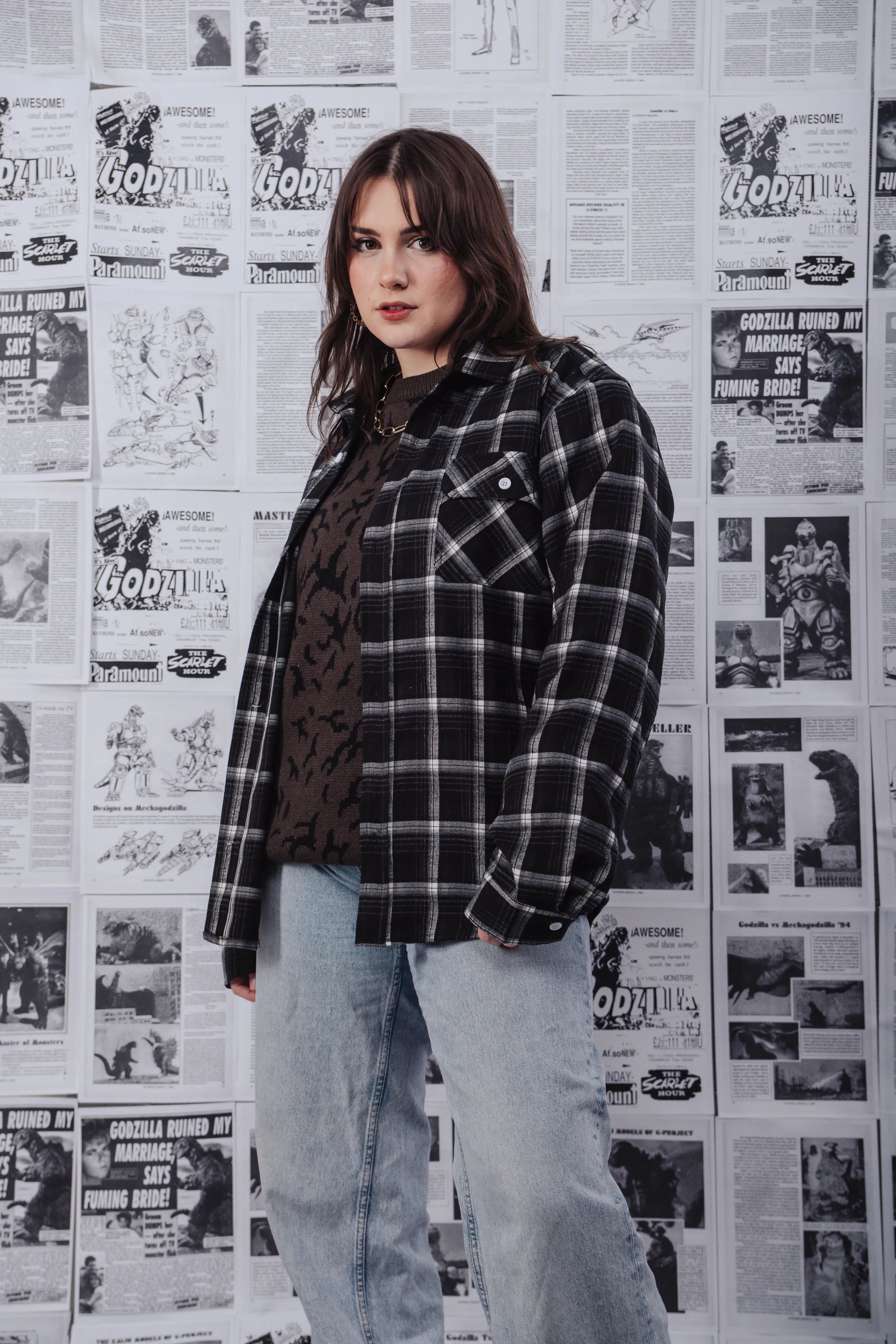 Godzilla Flannel sold by Steady Hands product image thumbnail 4