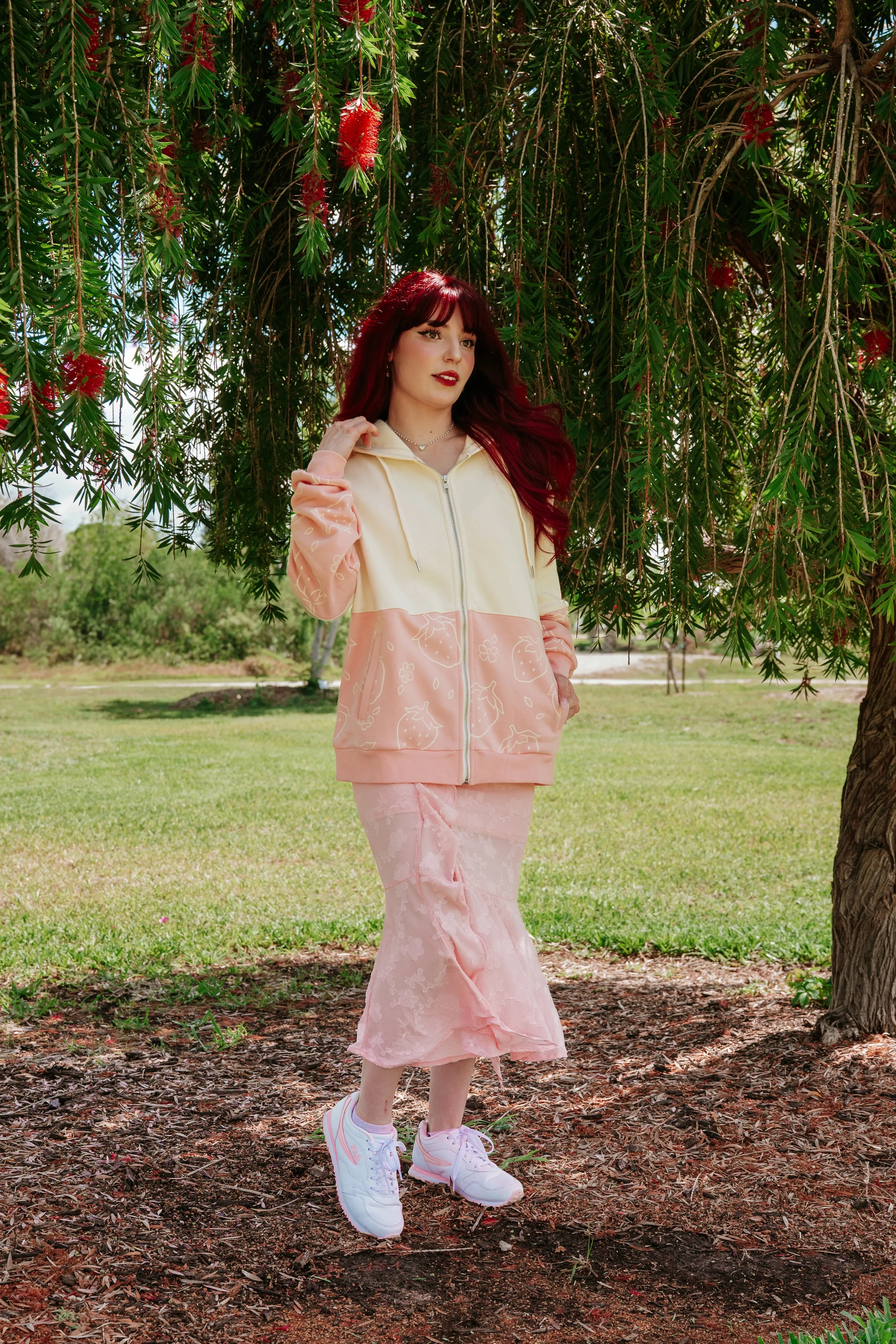 Strawberry Picking Hoodie sold by Steady Hands product image thumbnail 3