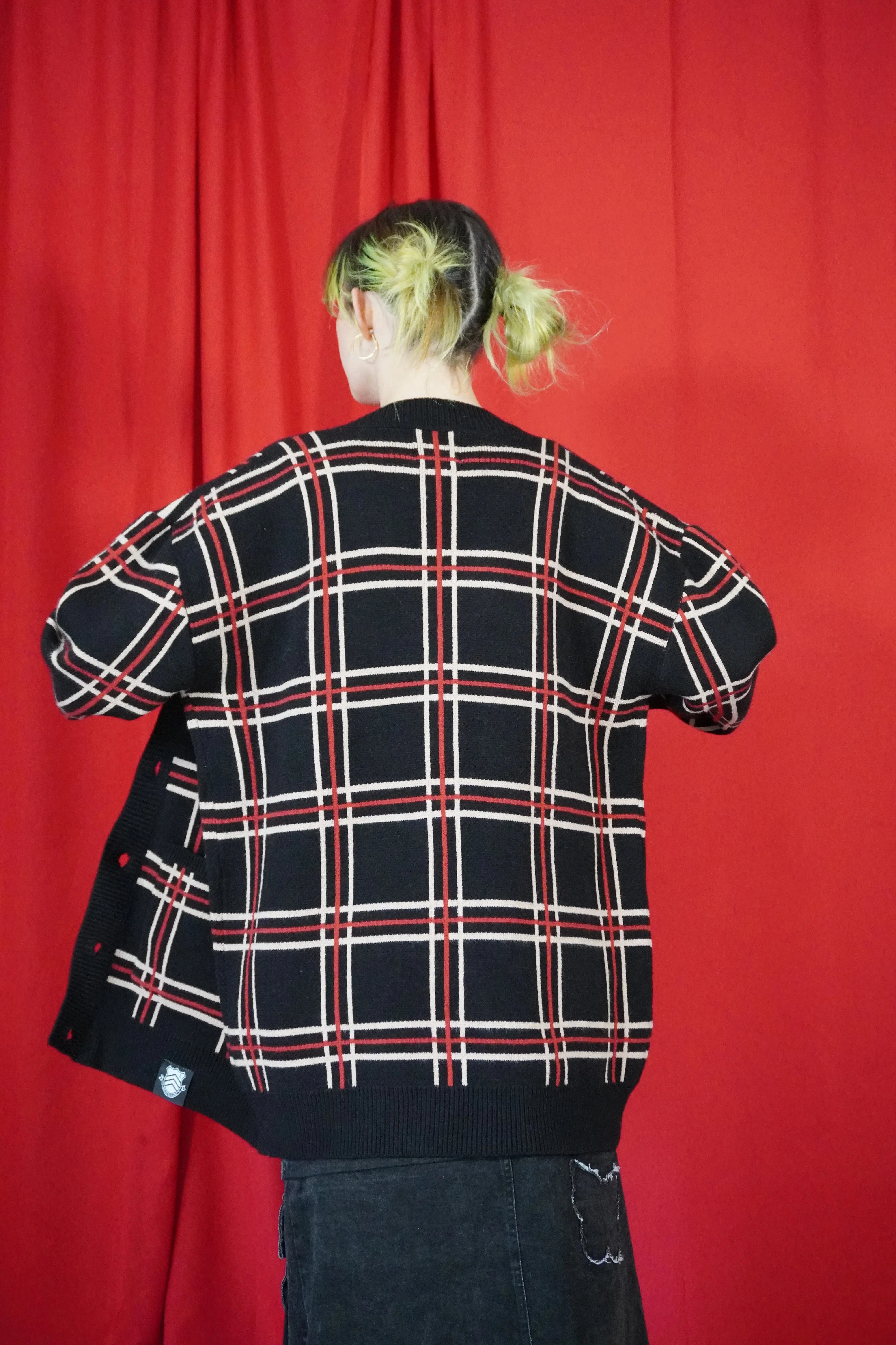 Shujin Academy Plaid Cardigan sold by Steady Hands product image thumbnail 4