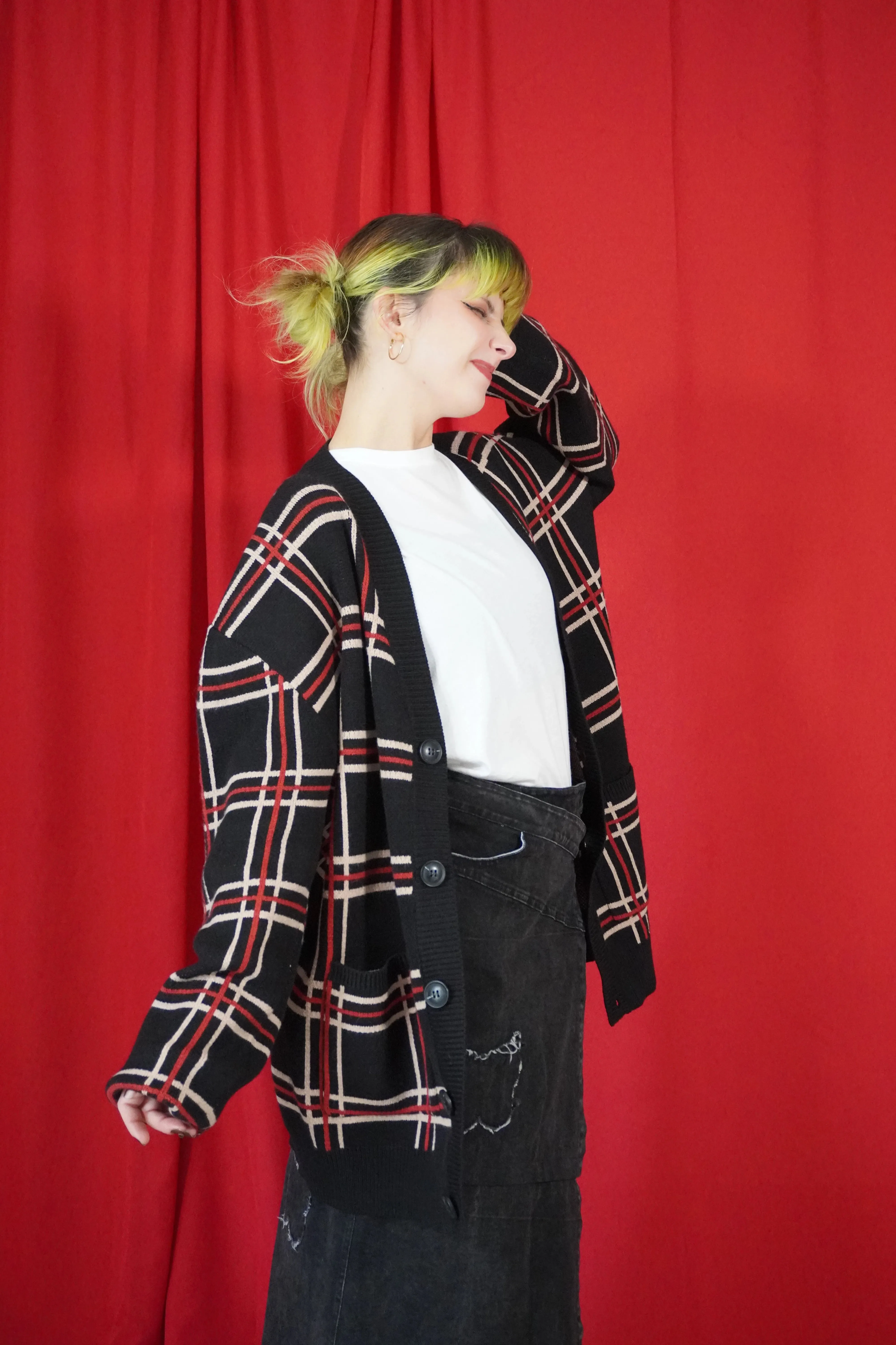 Shujin Academy Plaid Cardigan sold by Steady Hands product image thumbnail 5