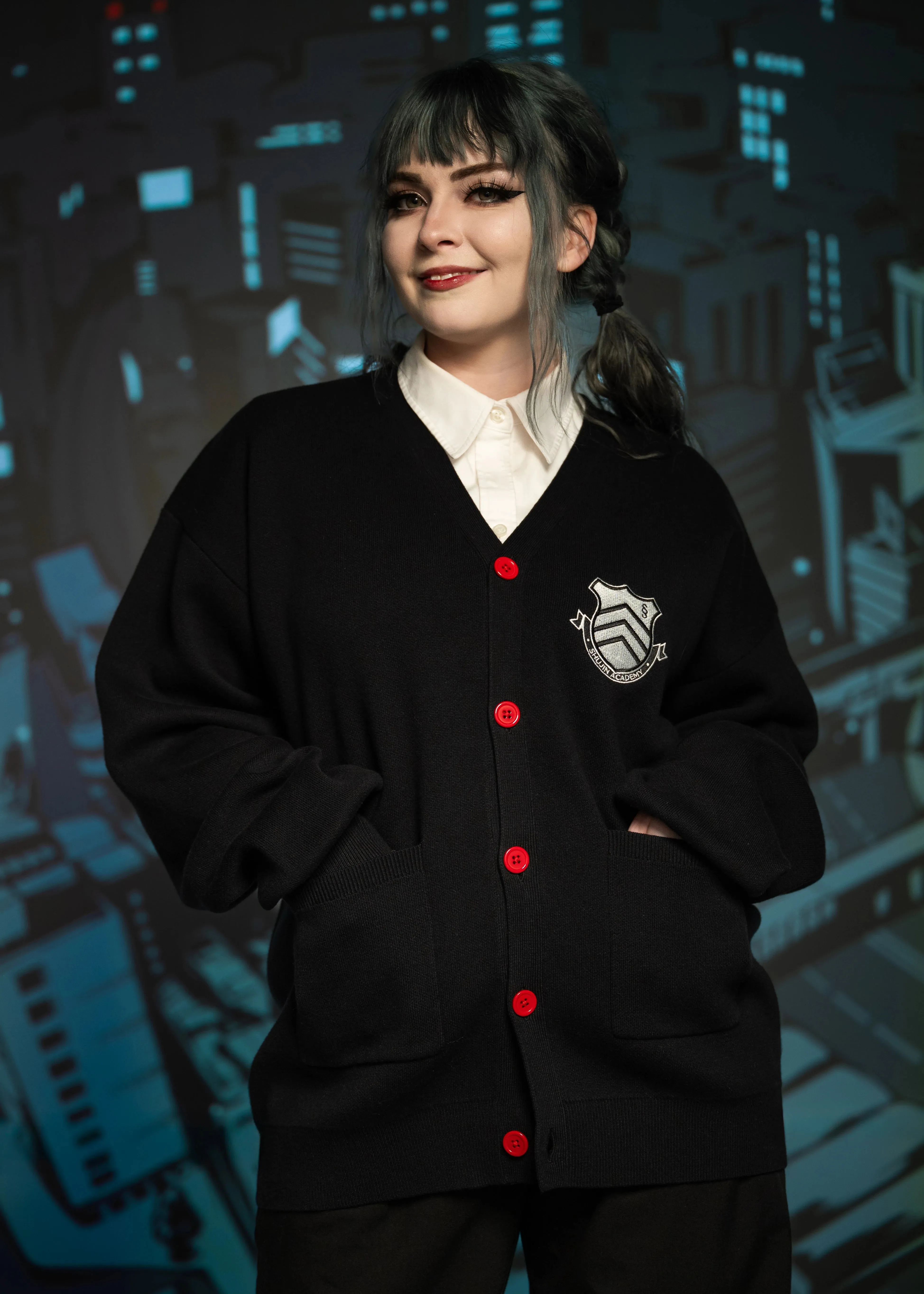 Shujin Academy Logo Cardigan sold by Steady Hands product image thumbnail 4