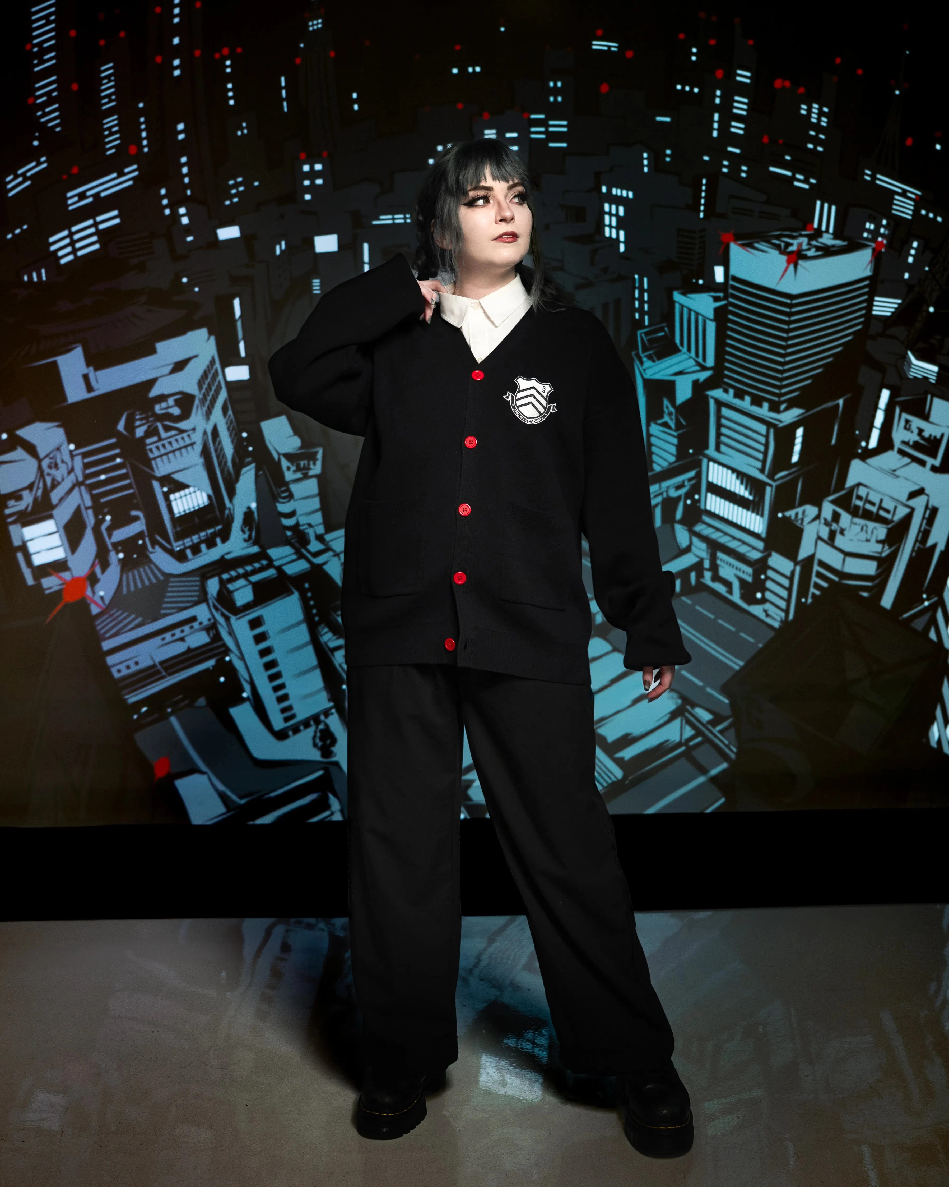 Shujin Academy Logo Cardigan sold by Steady Hands product image thumbnail 3