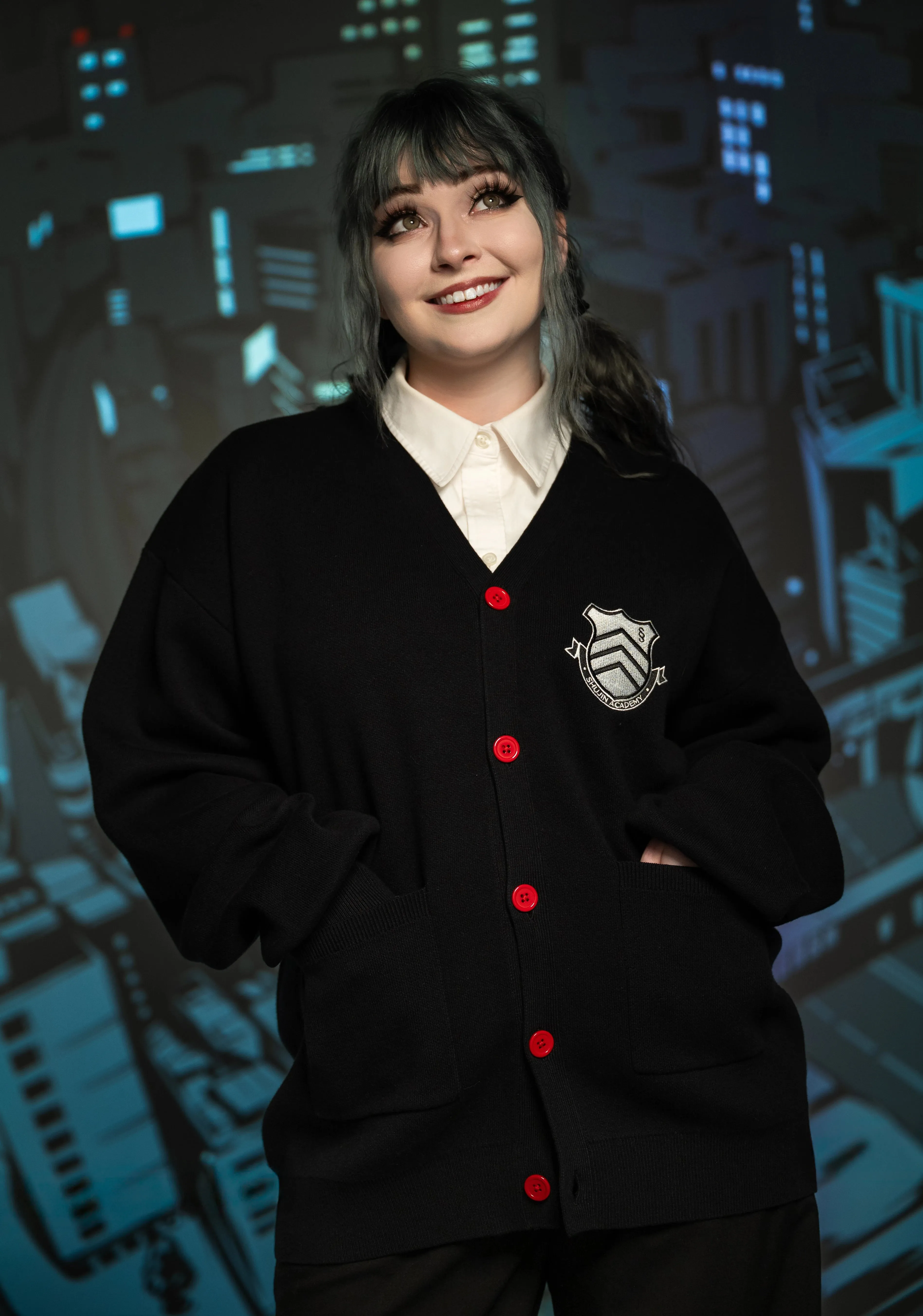 Shujin Academy Logo Cardigan sold by Steady Hands product image thumbnail 5