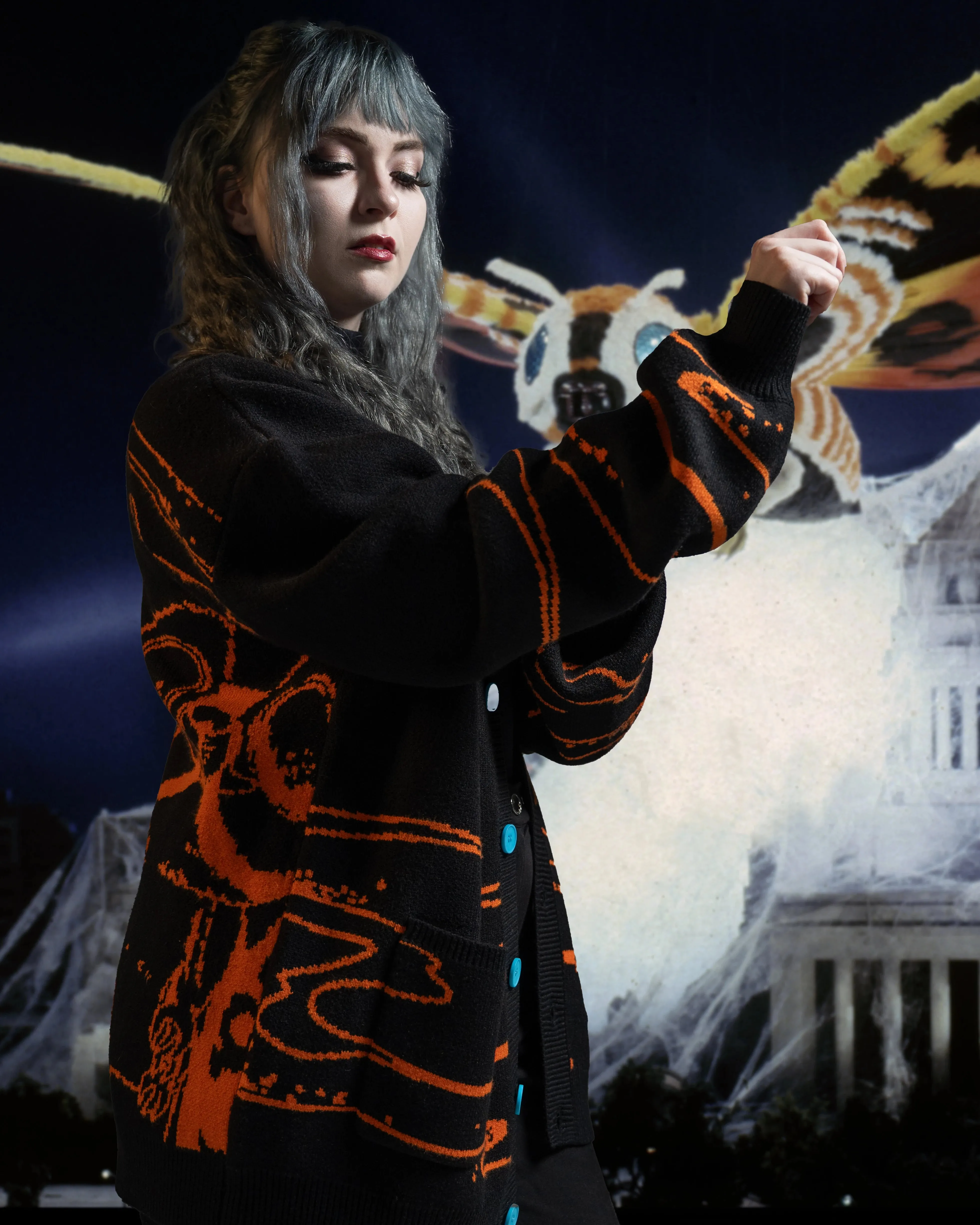 Queen of the Monsters Cardigan sold by Steady Hands product image thumbnail 3