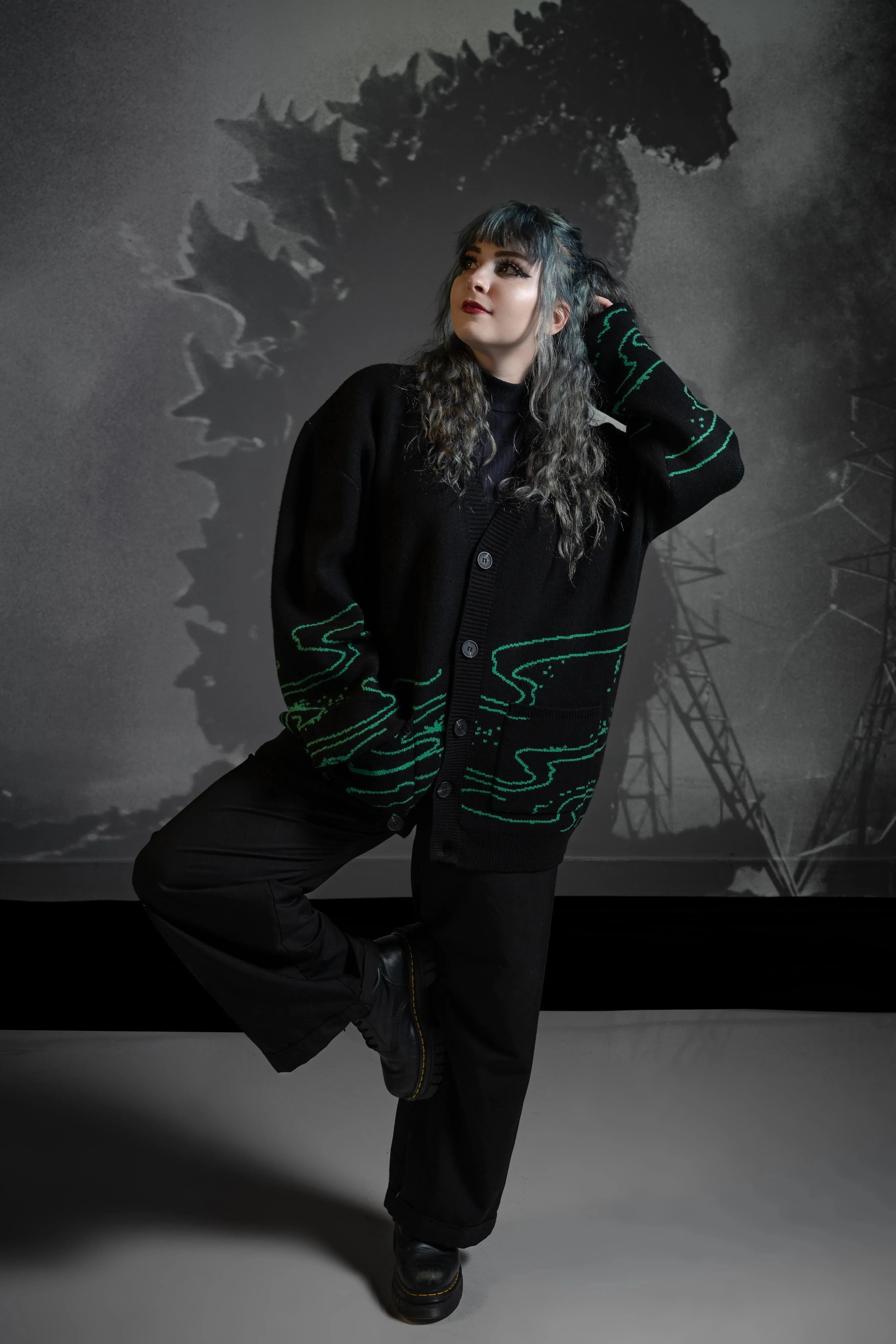 King of the Monsters Cardigan sold by Steady Hands product image thumbnail 3