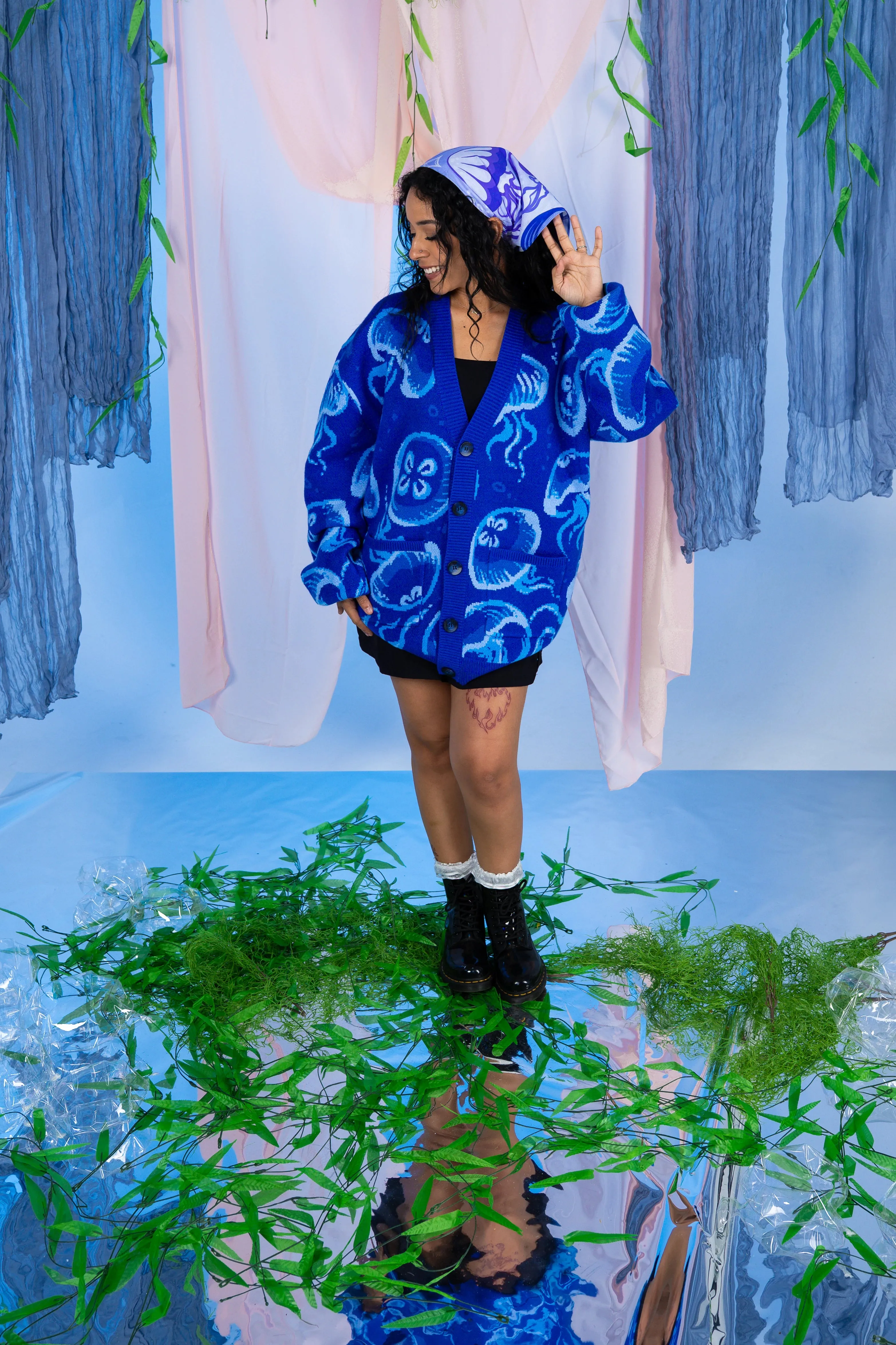 Moon Jellyfish Cardigan sold by Steady Hands product image thumbnail 3