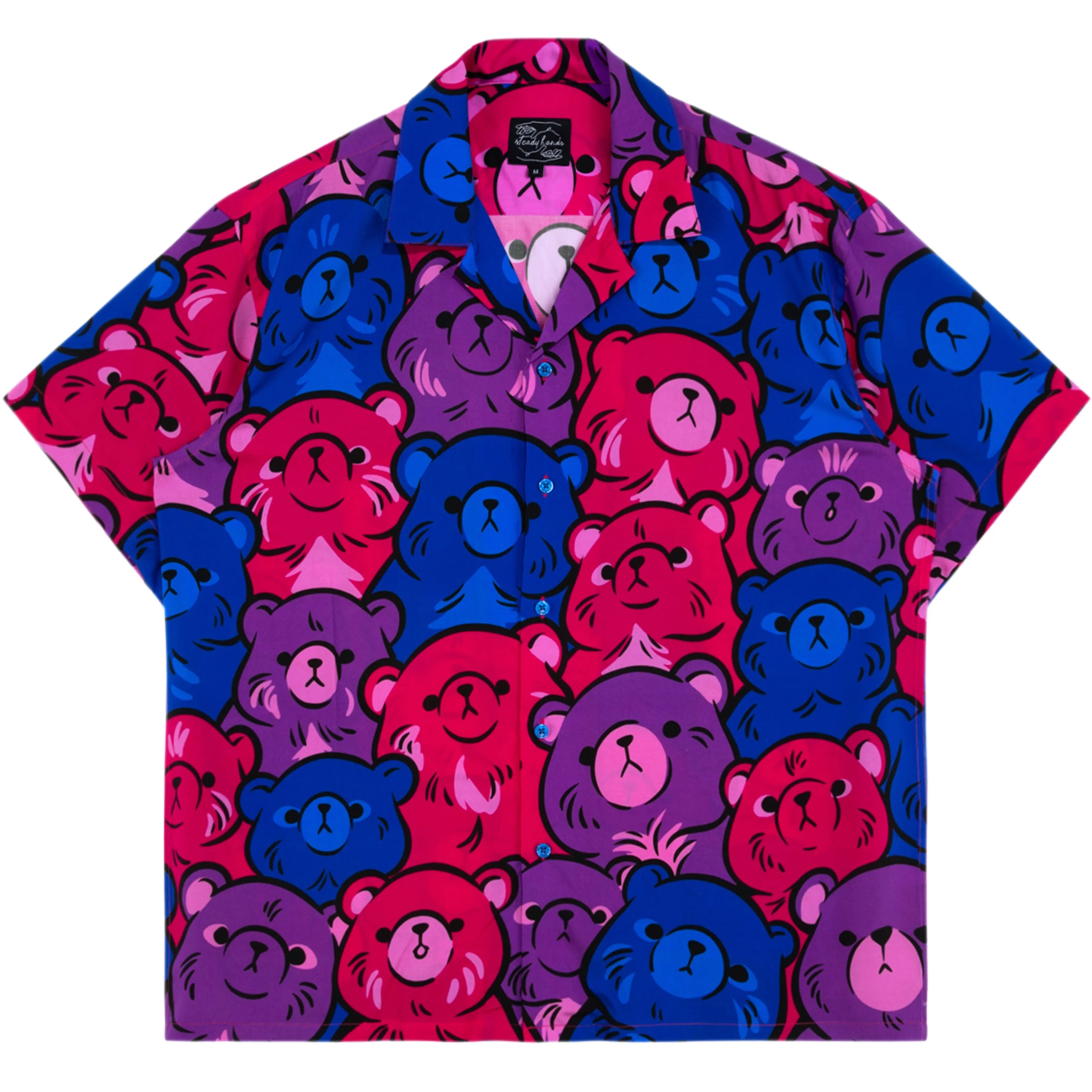 Bi Bear Button Up sold by Steady Hands