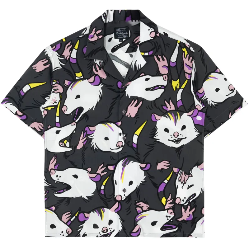 Nonbinary Possum Button Up sold by Steady Hands