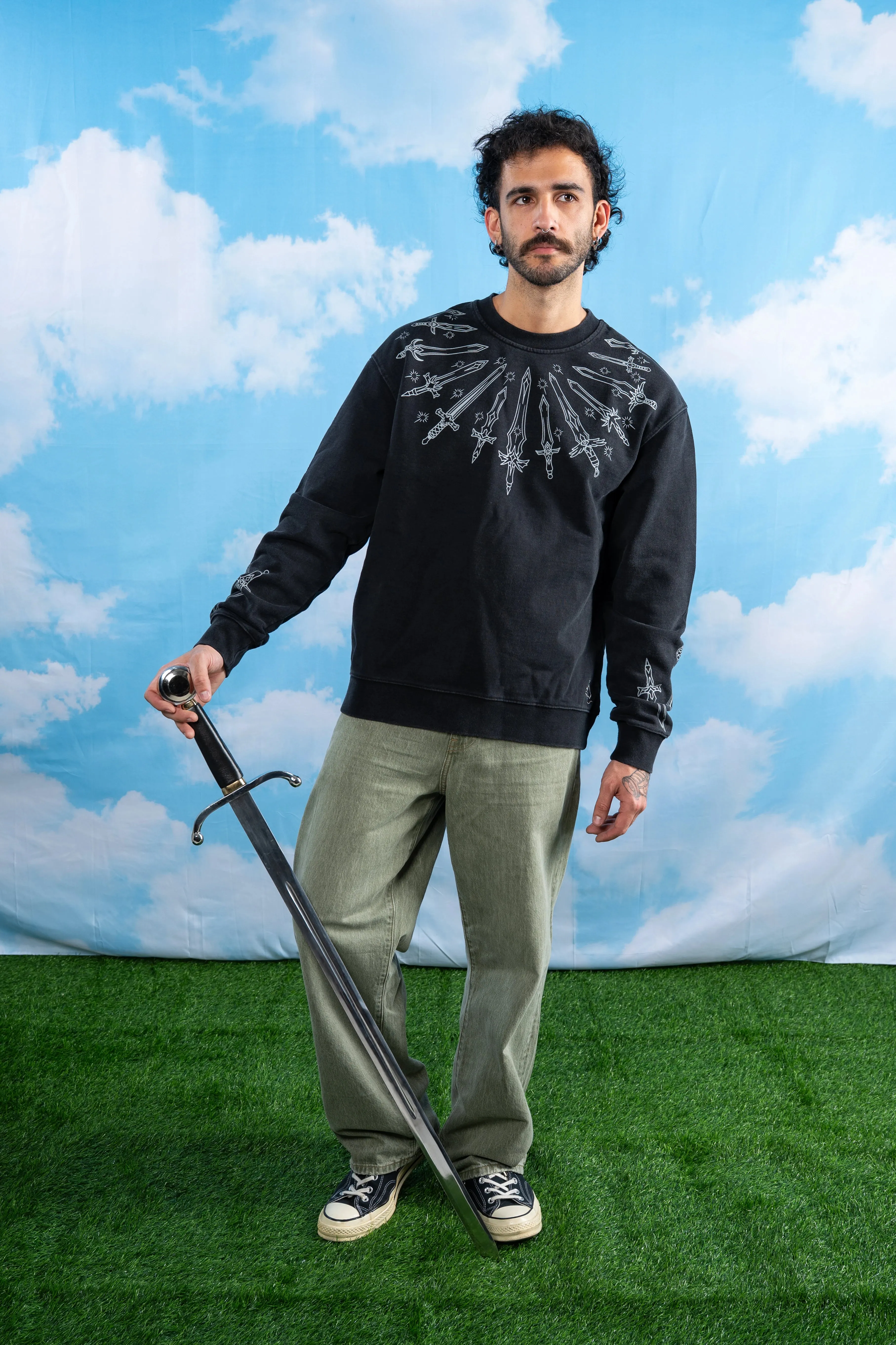 10 Billion Swords Sweater sold by Steady Hands product image thumbnail 3