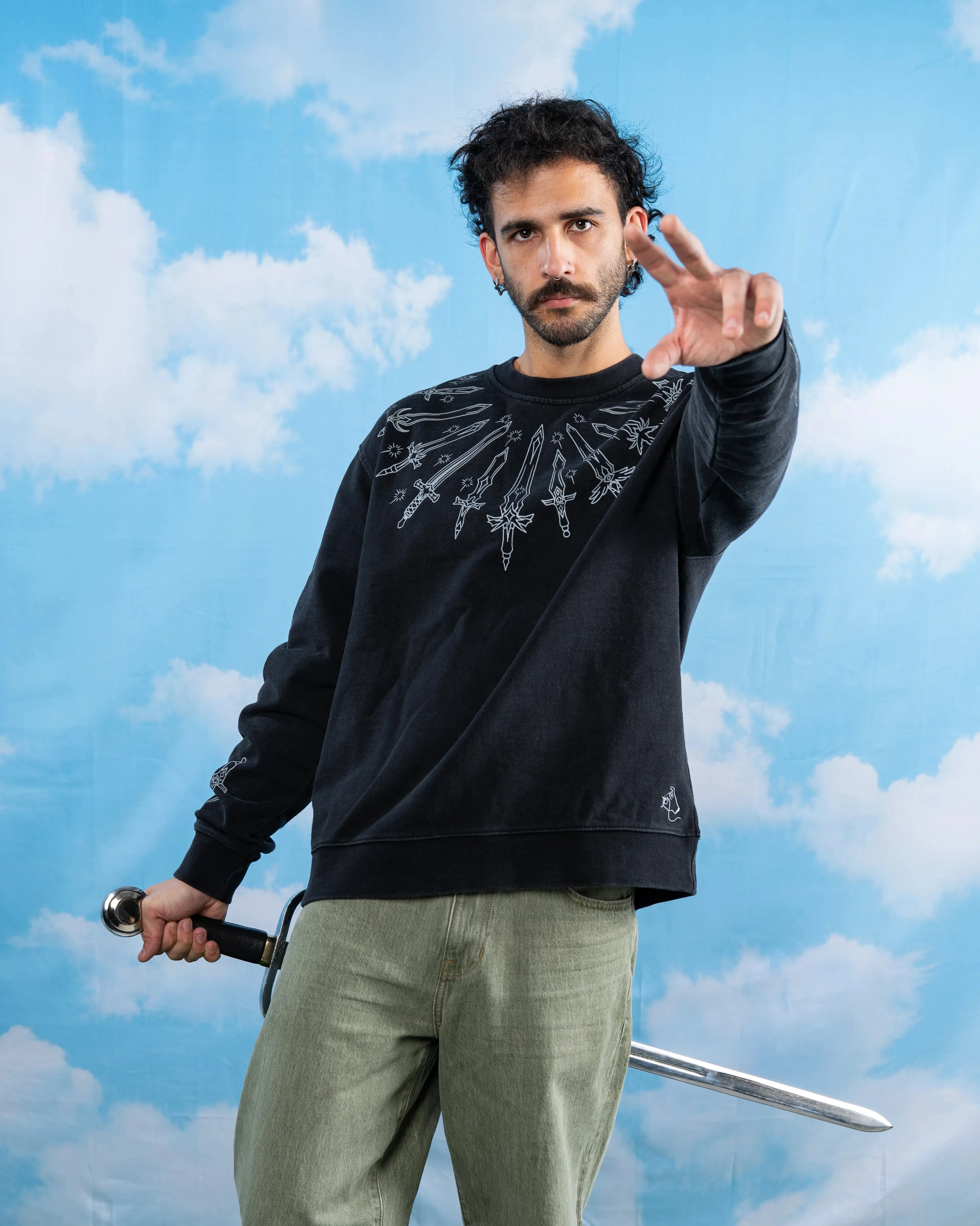 10 Billion Swords Sweater sold by Steady Hands product image thumbnail 4