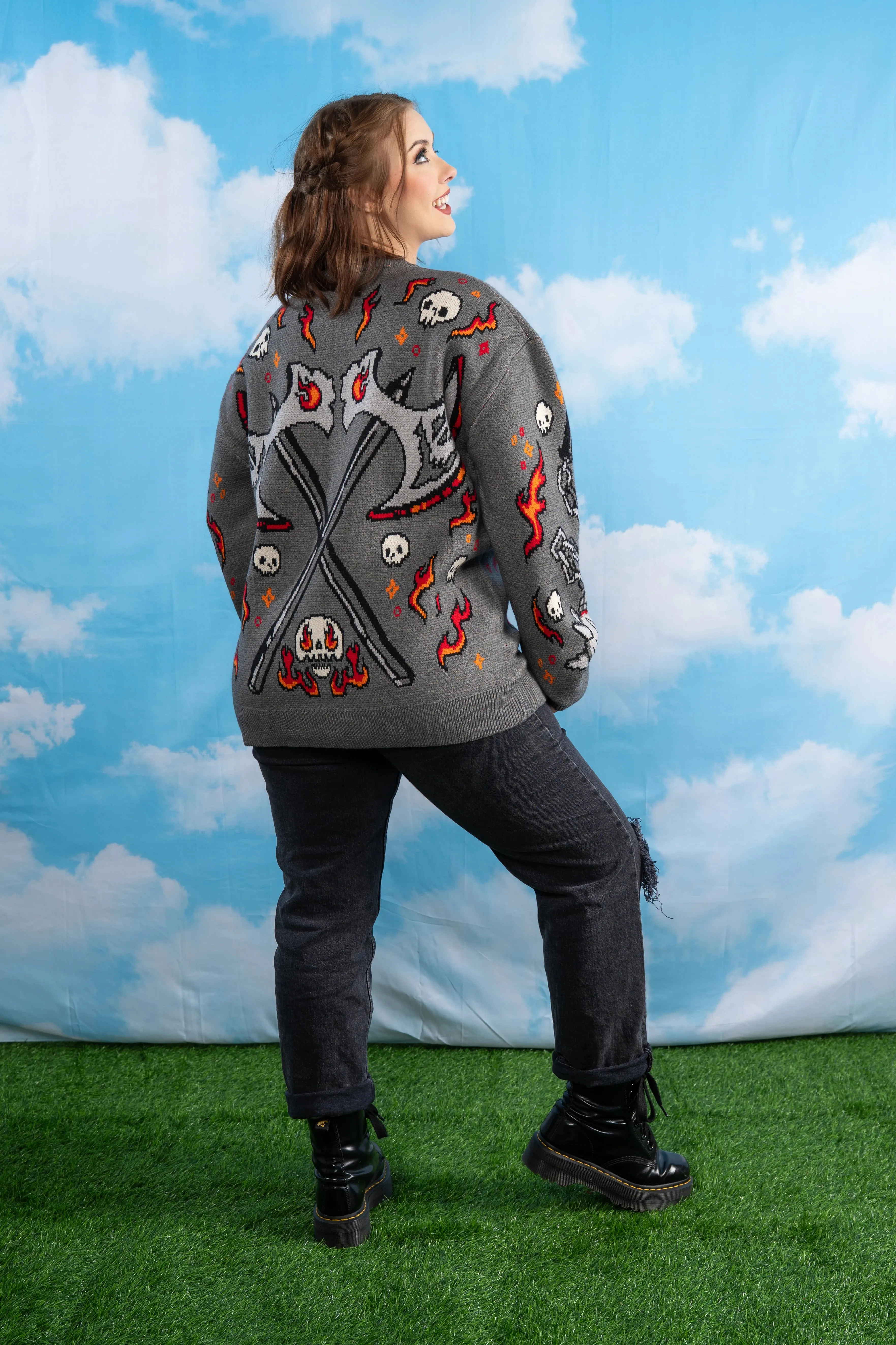 Cursed Weapon Sweater sold by Steady Hands product image thumbnail 4