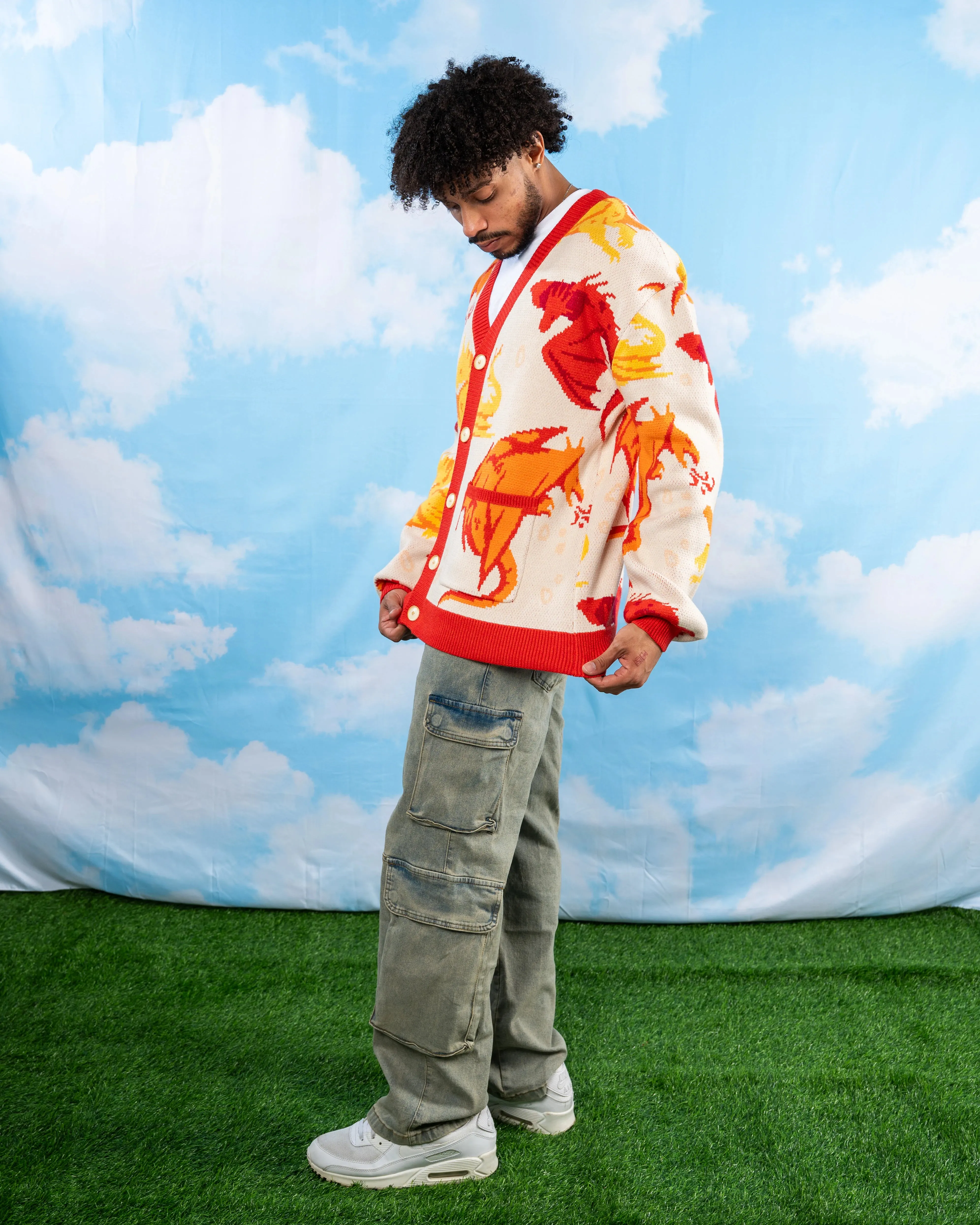 Dragon' Around Cardigan sold by Steady Hands product image thumbnail 5