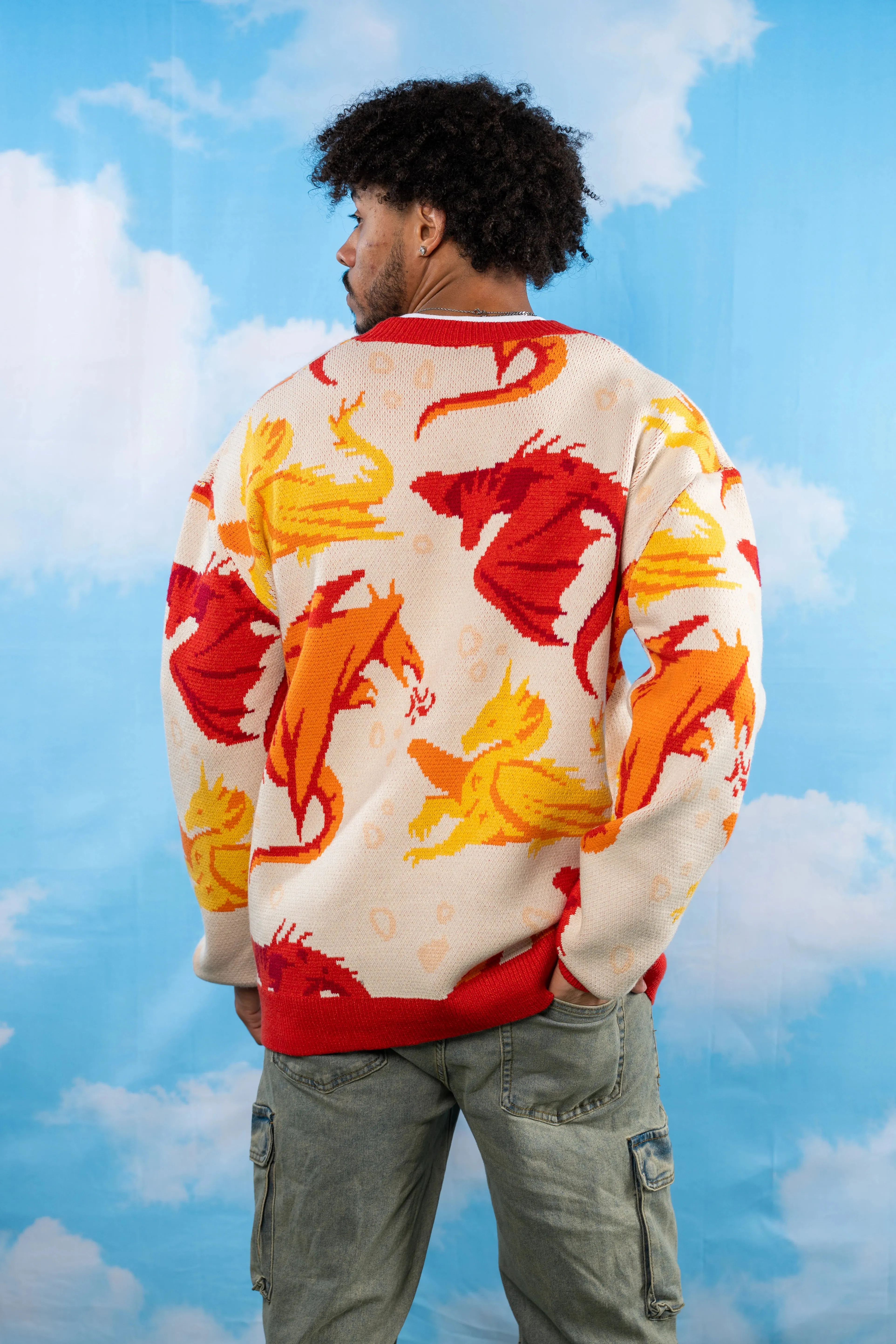 Dragon' Around Cardigan sold by Steady Hands product image thumbnail 4