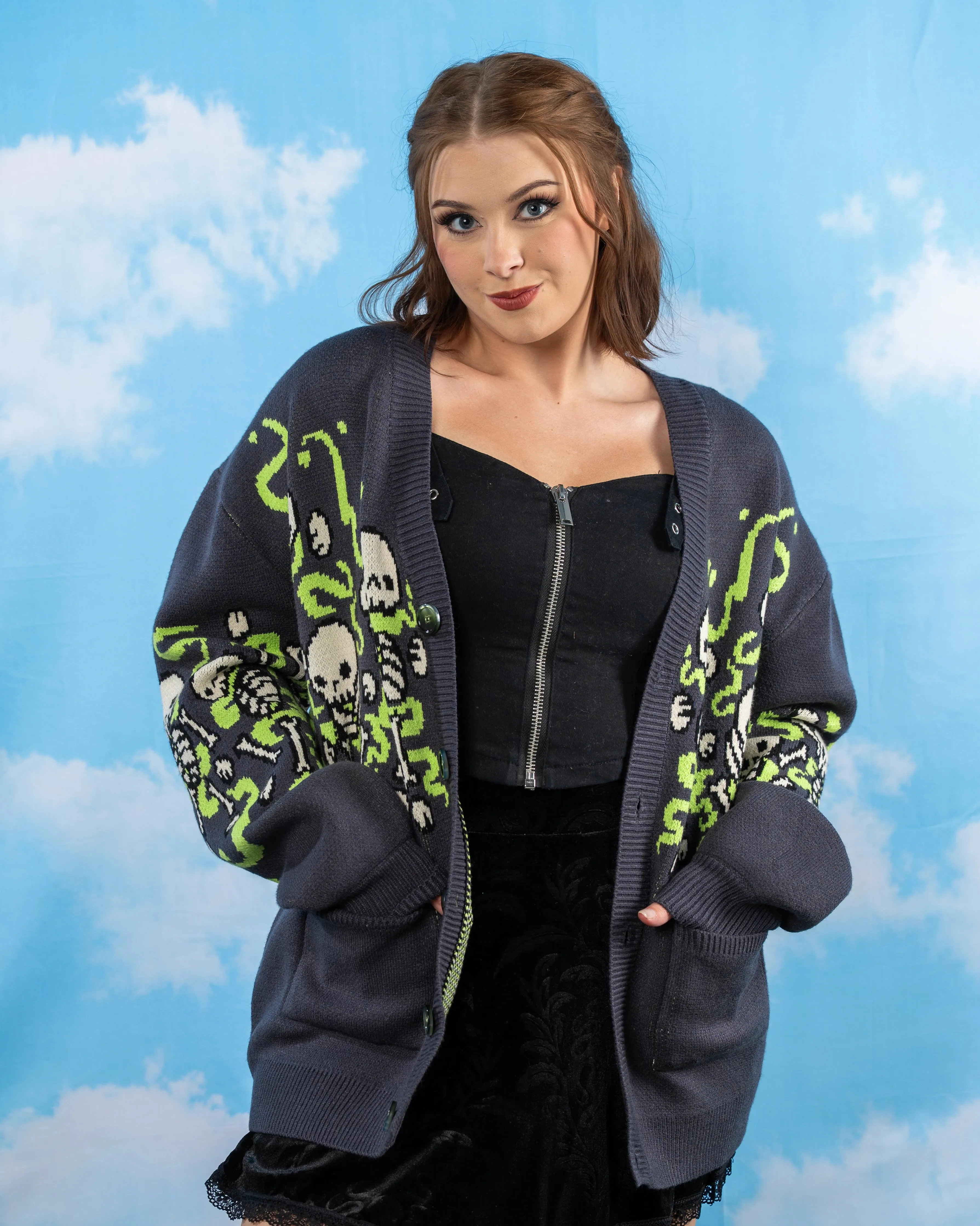 Danse Macabre Cardigan sold by Steady Hands product image thumbnail 5